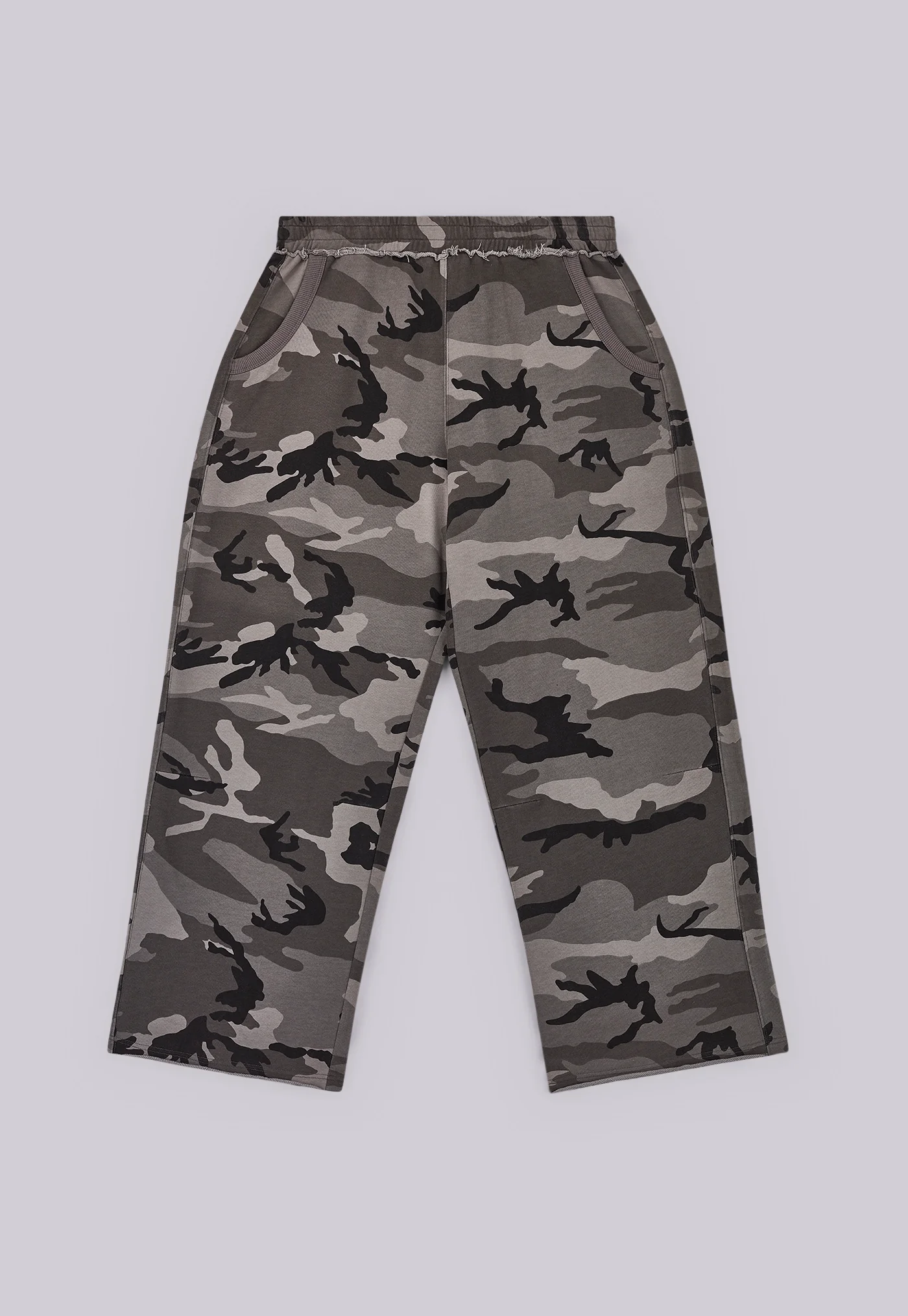Black Baggy Camo Monster Joggers - Image 2