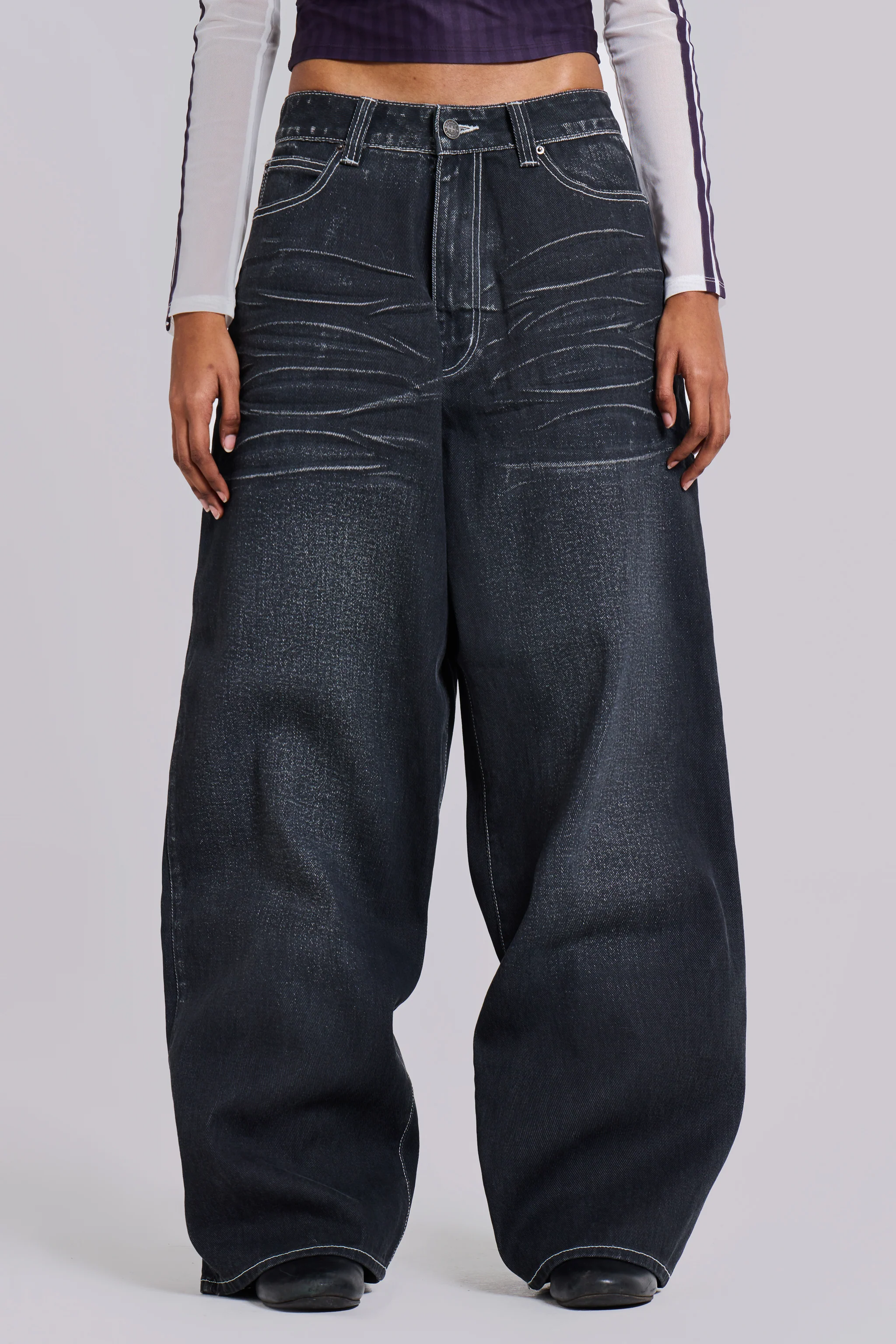 Black Coated XL Colossus Jeans - Image 3