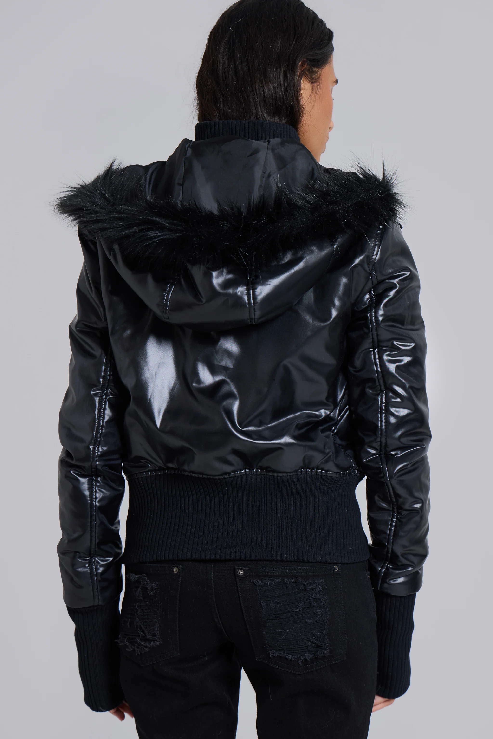 Black Mercury Puffer Jacket - Image 9