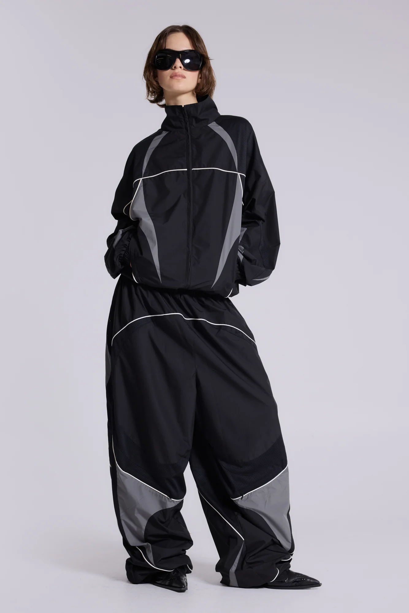 Black Panelled Vapor Jacket - Image 4