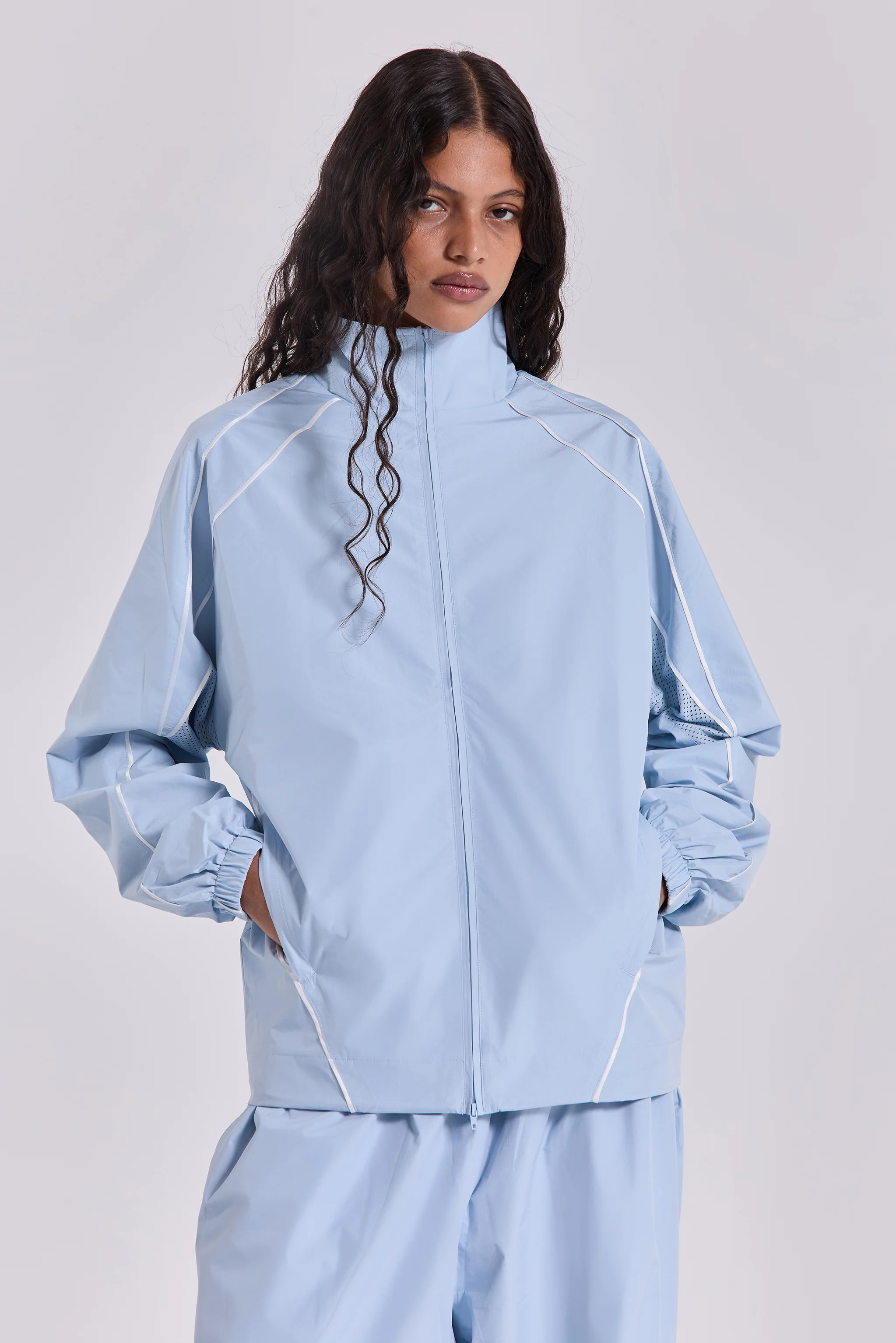 Blue Vapor Tracksuit Top - Image 9
