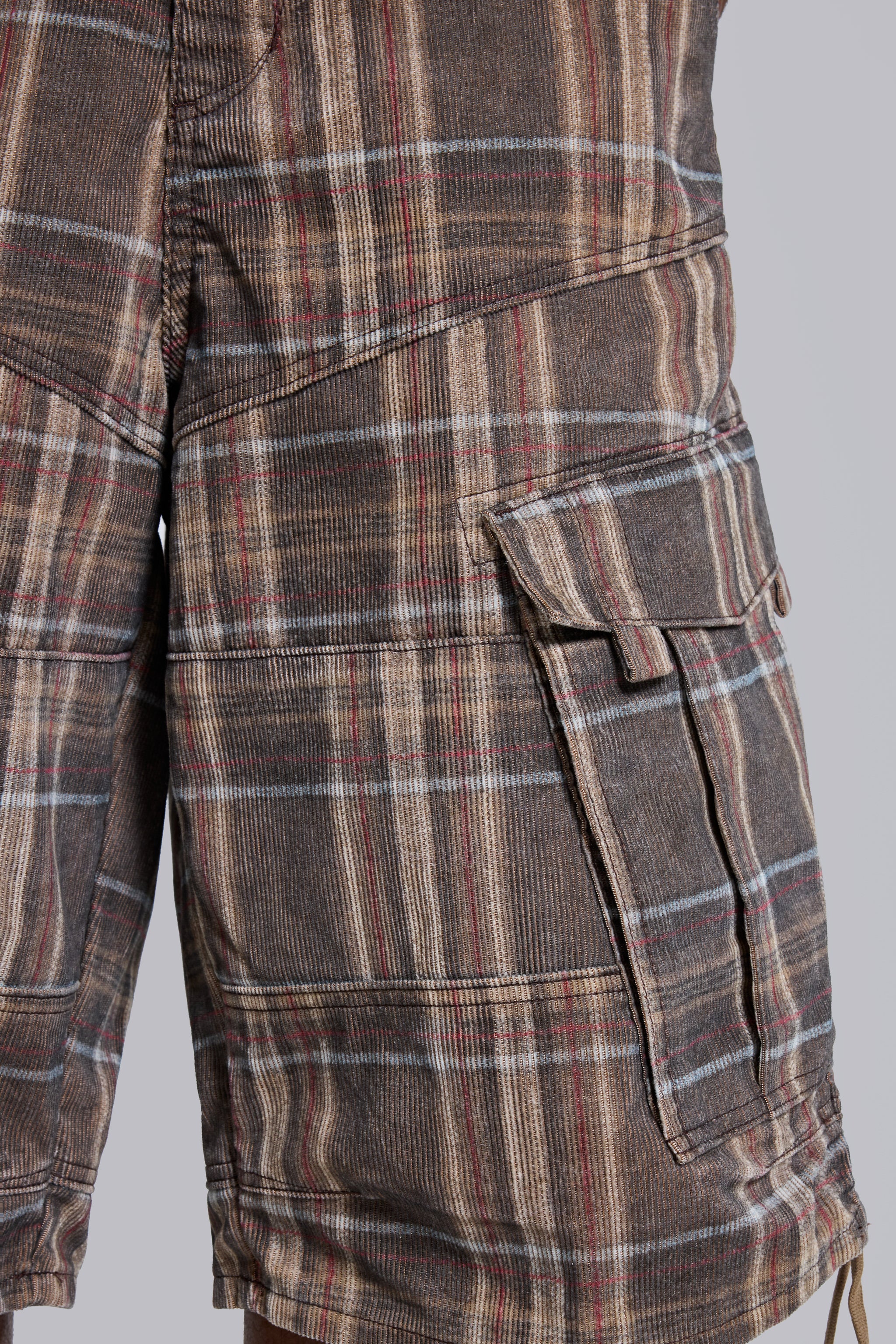Brown Check Cadet Shorts - Image 9