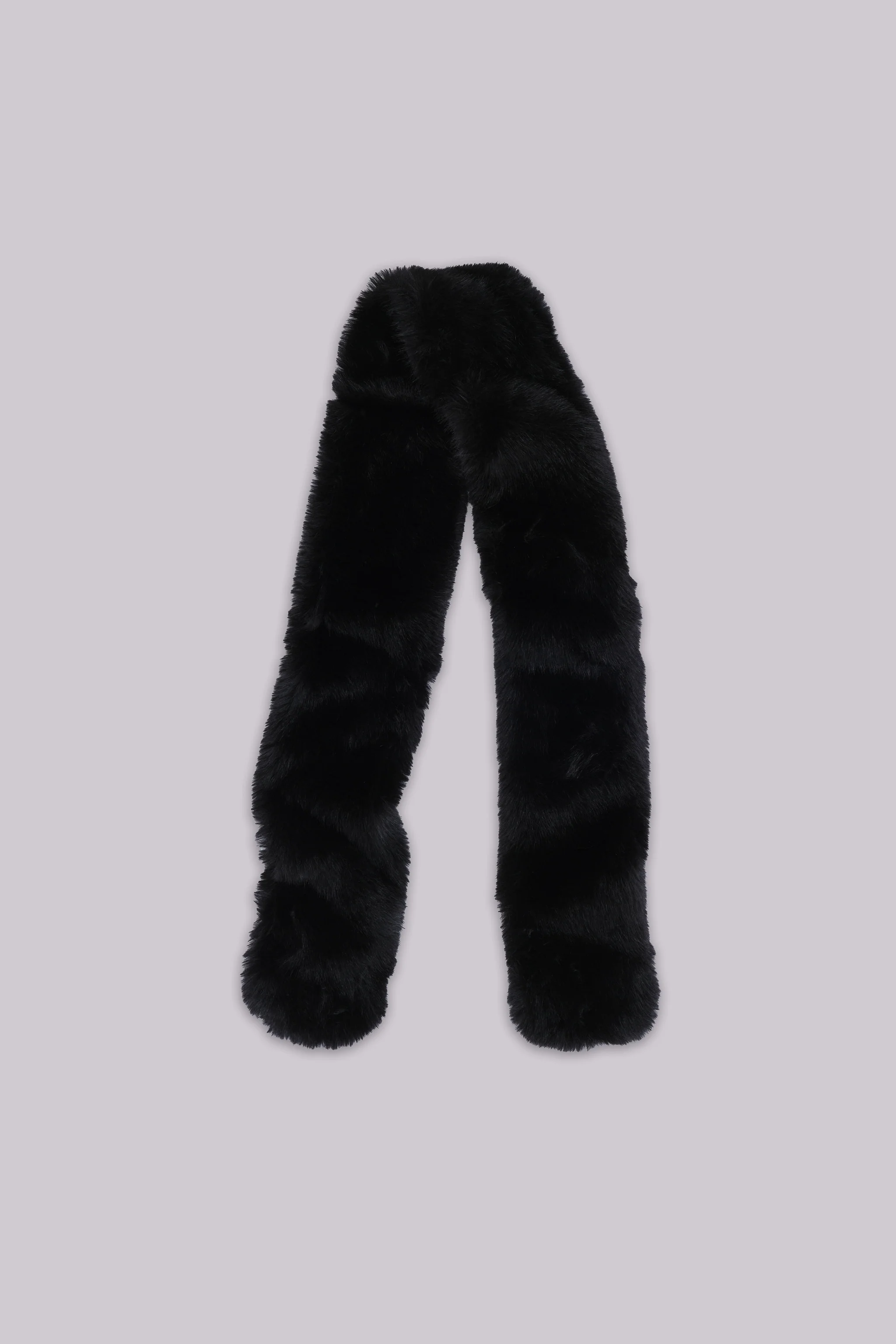 Black Cara Faux Fur Scarf - Image 2
