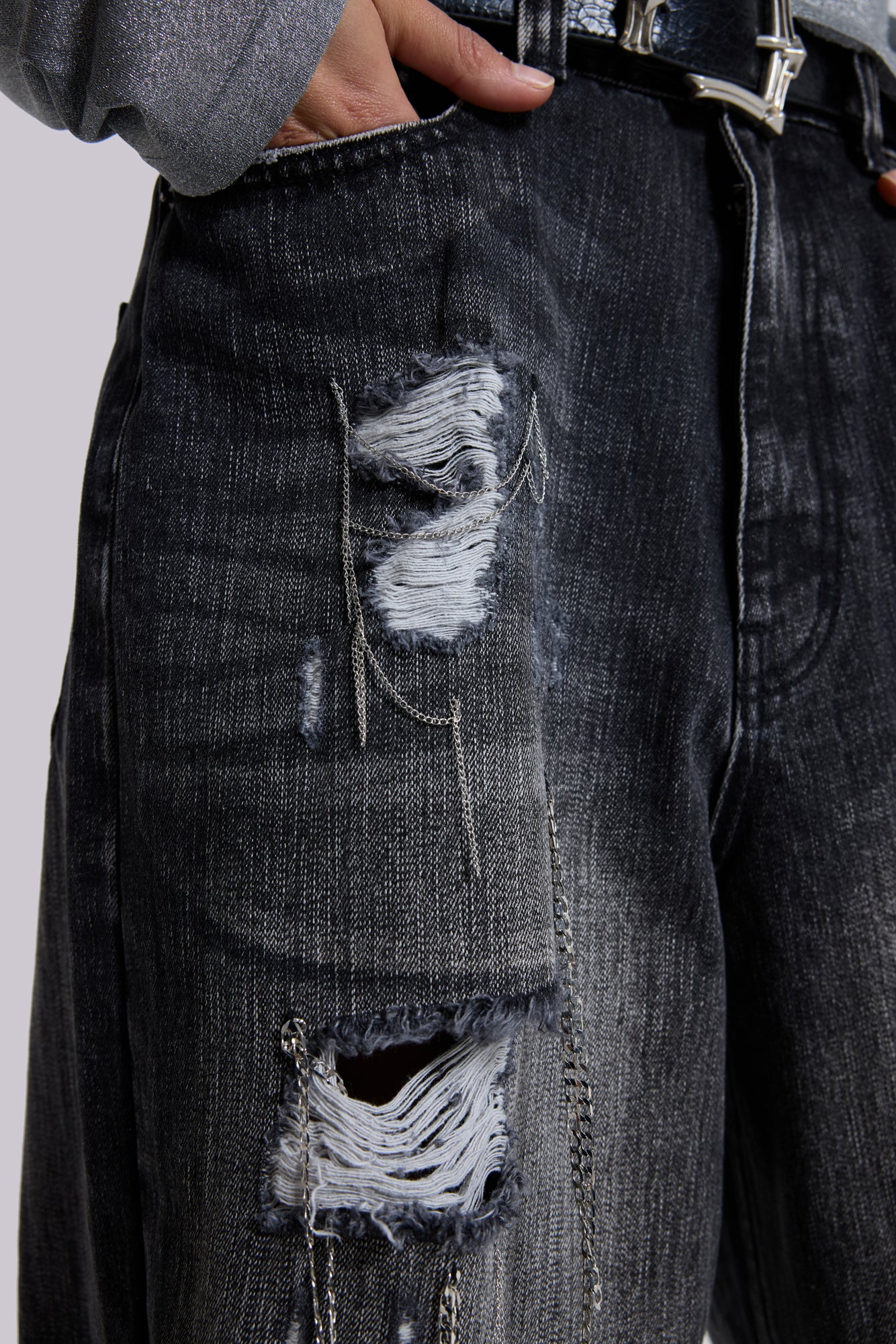 Chain Distressed XL Colossus Jeans - Image 8