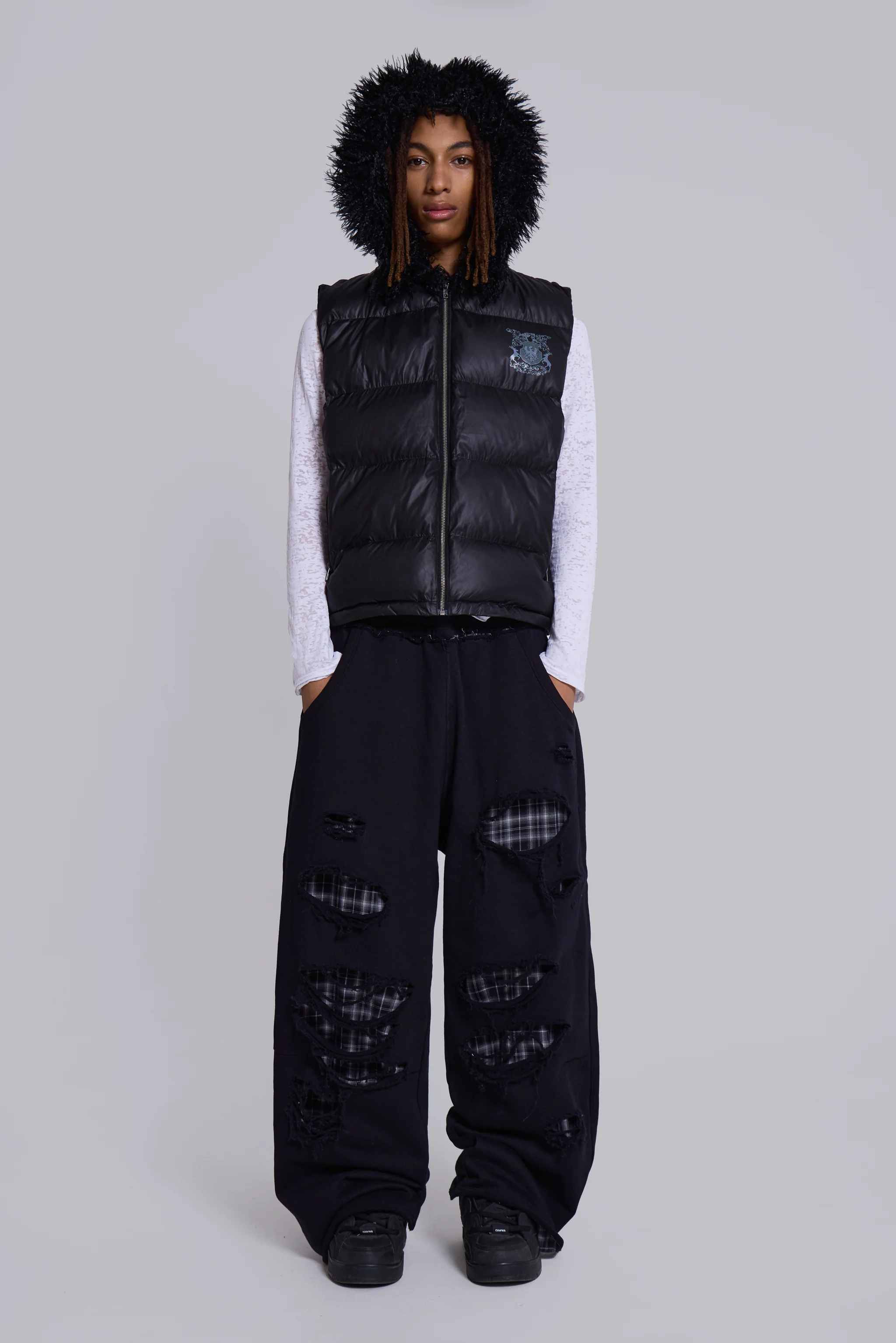Check Layered Monster Joggers - Image 8