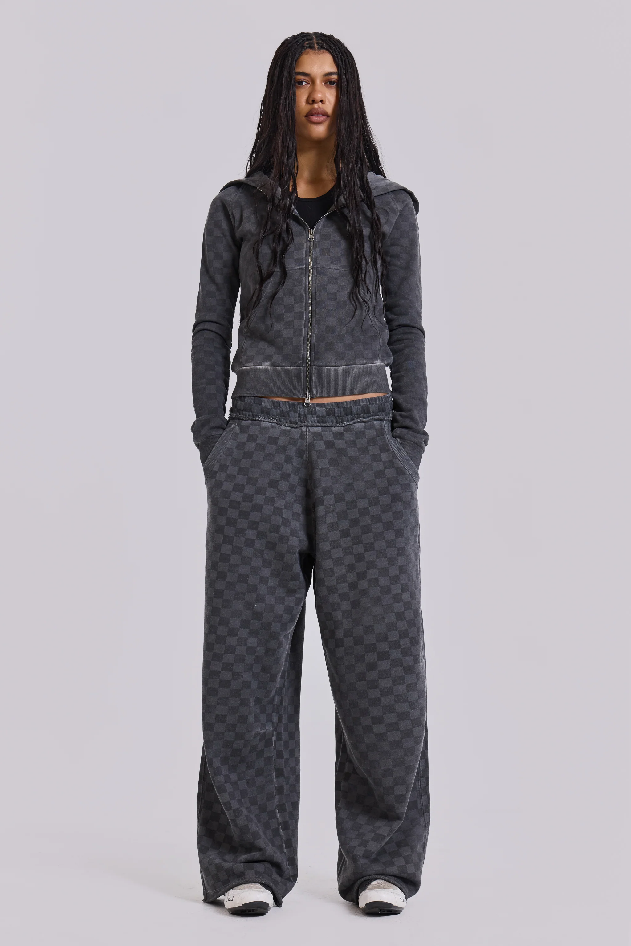 Checkerboard Baggy Monster Joggers - Image 6
