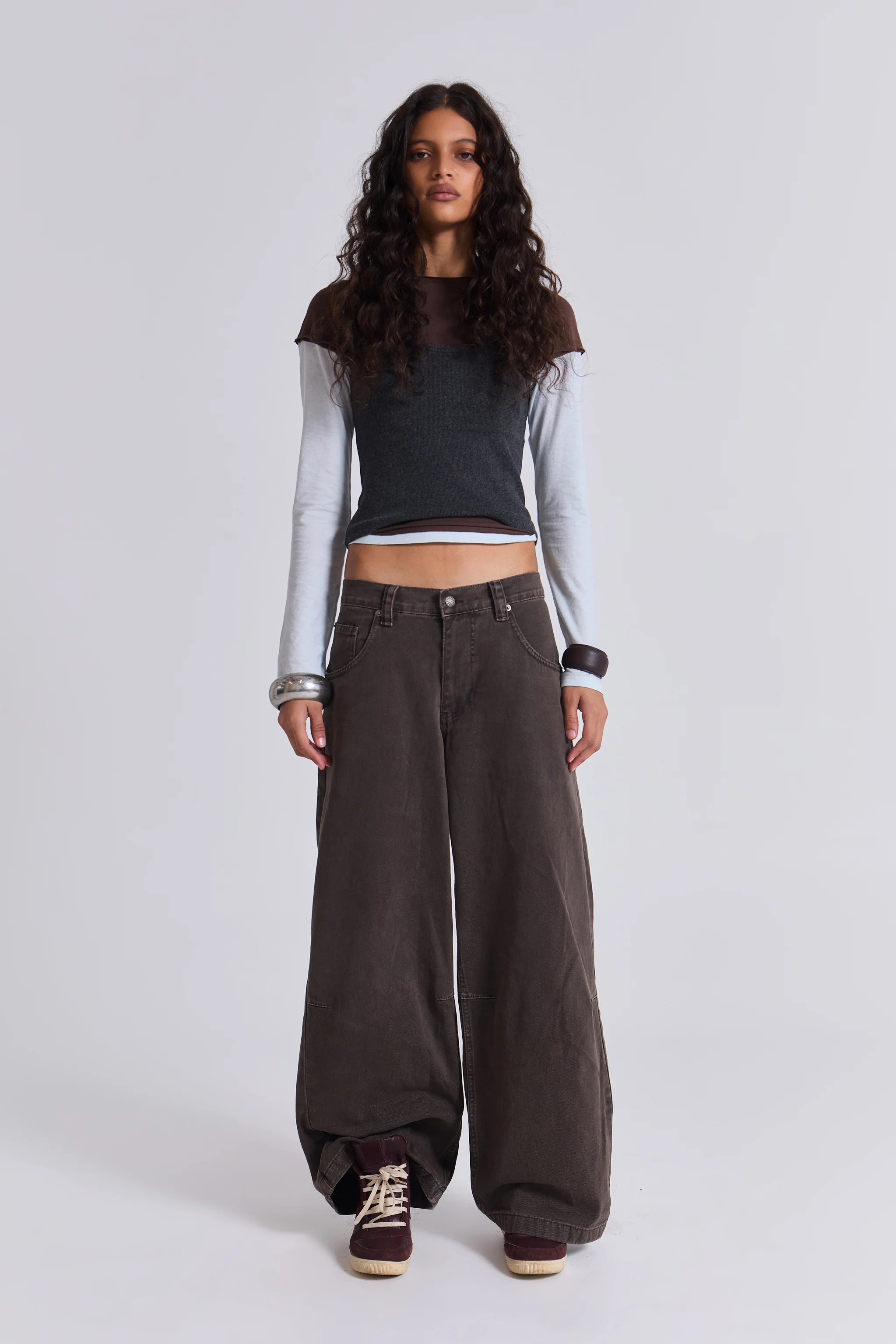 Washed Brown Colossus Jeans - Image 3