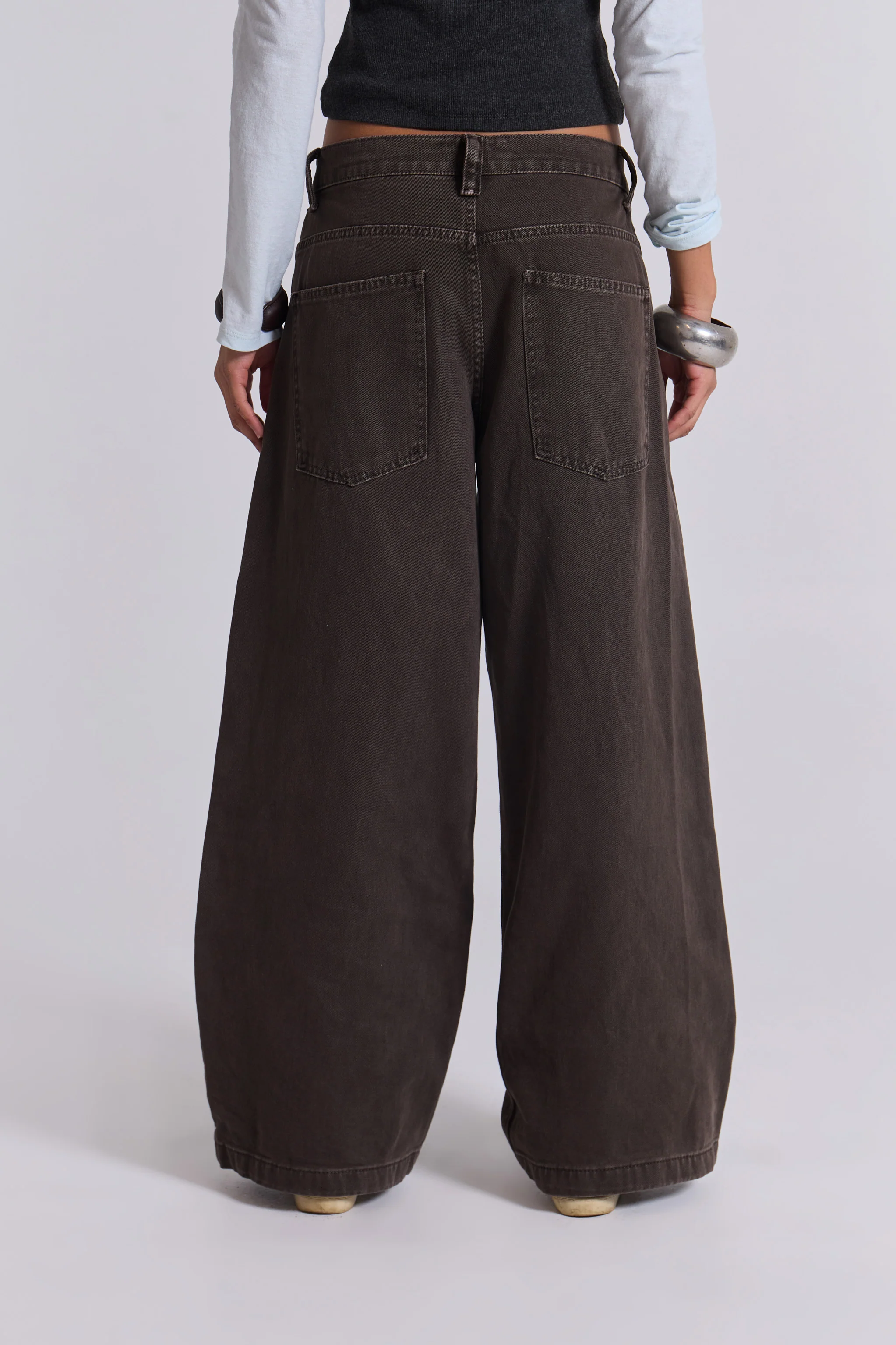 Washed Brown Colossus Jeans - Image 4