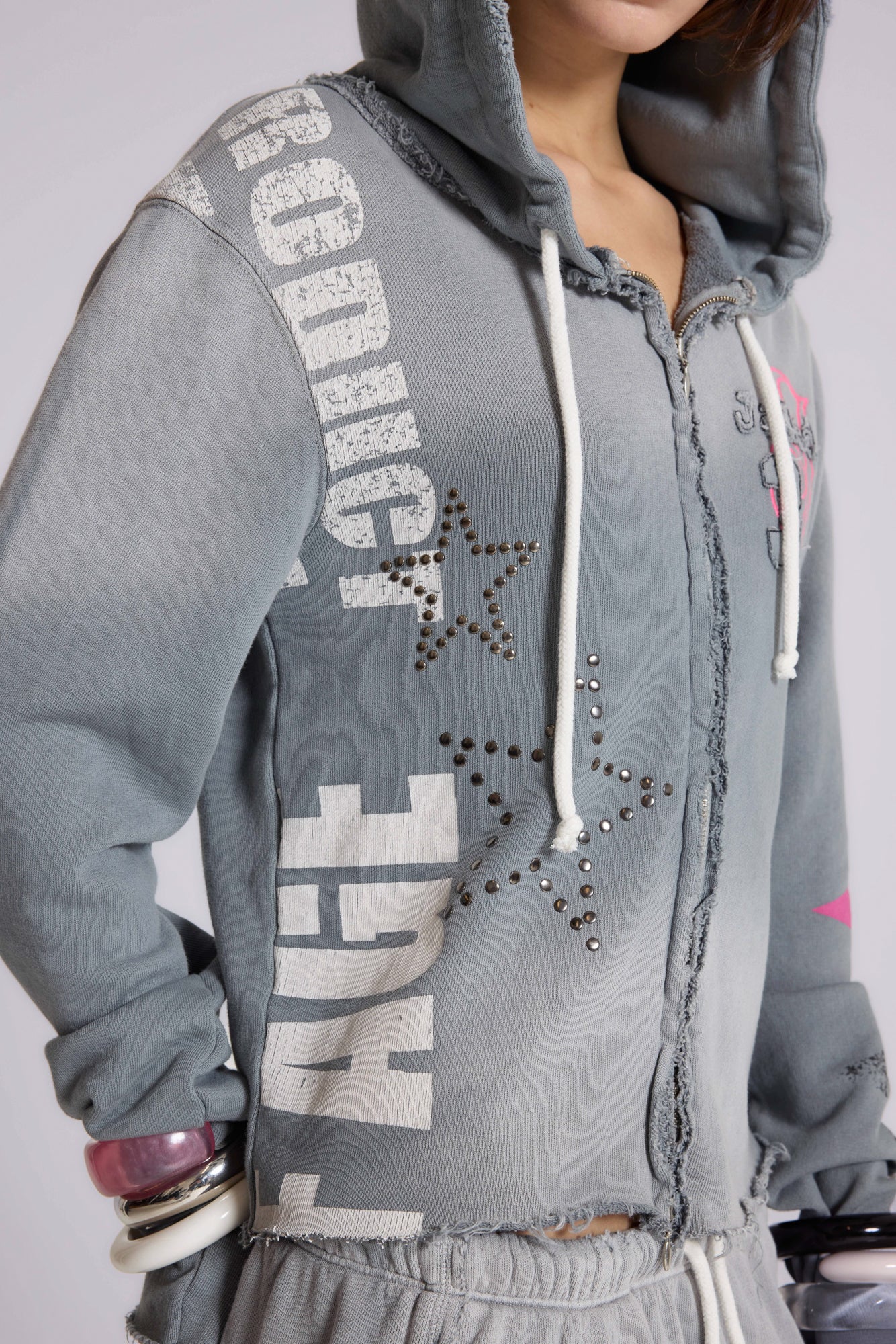 Cleo Graphic Zip Through Hoodie - Image 8