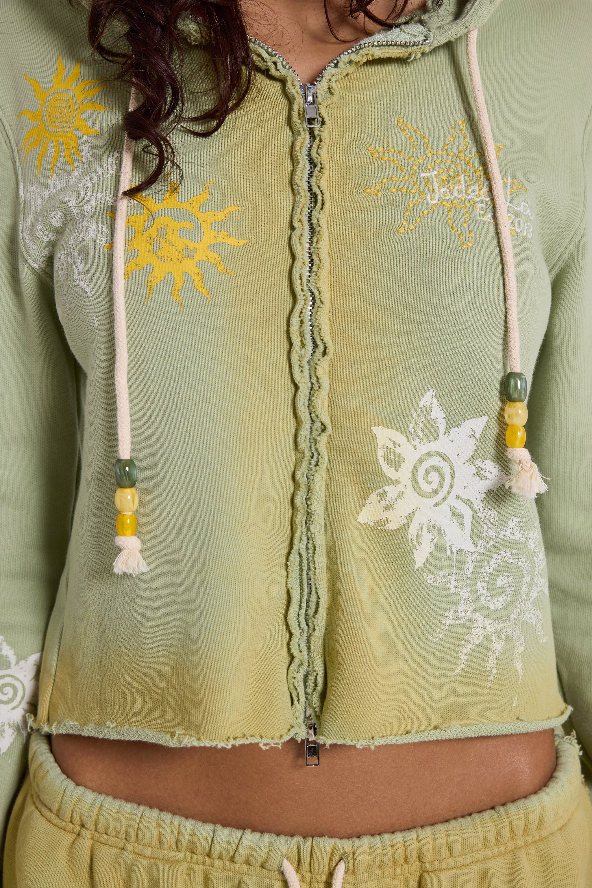 Cleo Sunfade Zip Through Hoodie - Image 2