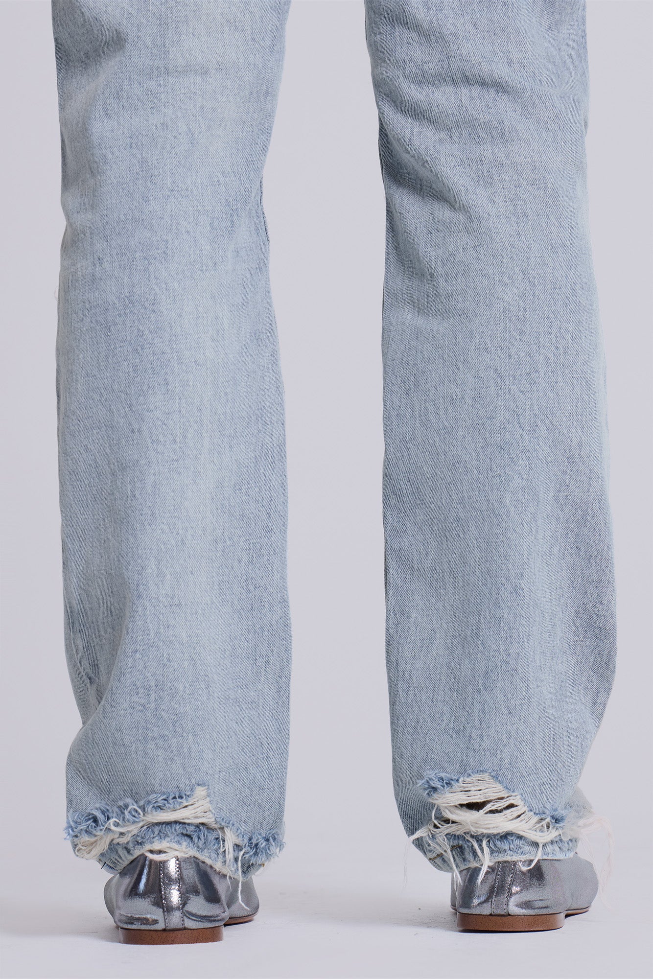 Rider Low Rise Straight Leg Jeans in Light Wash - Image 6