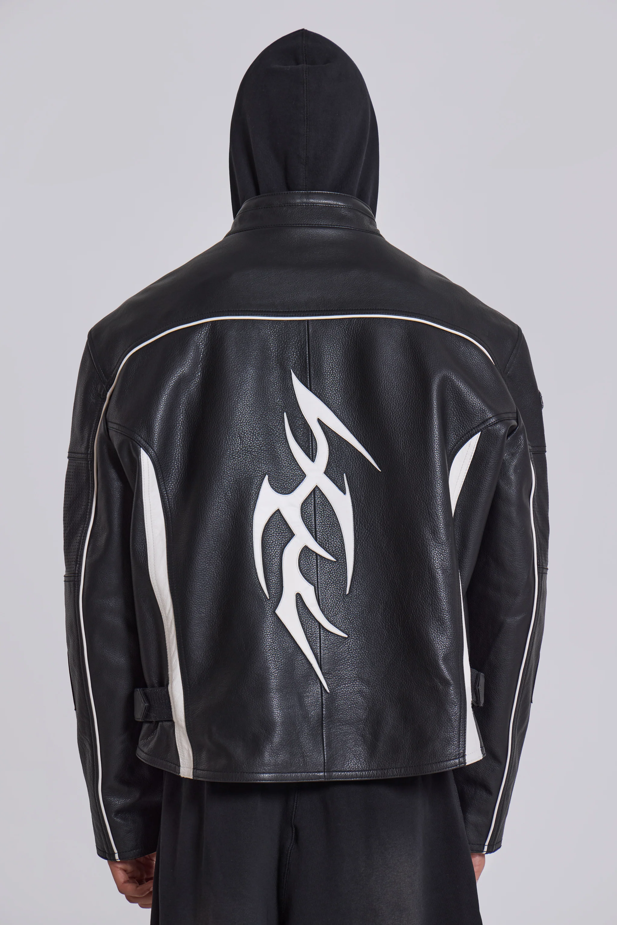 Crash Leather Biker Jacket - Image 6