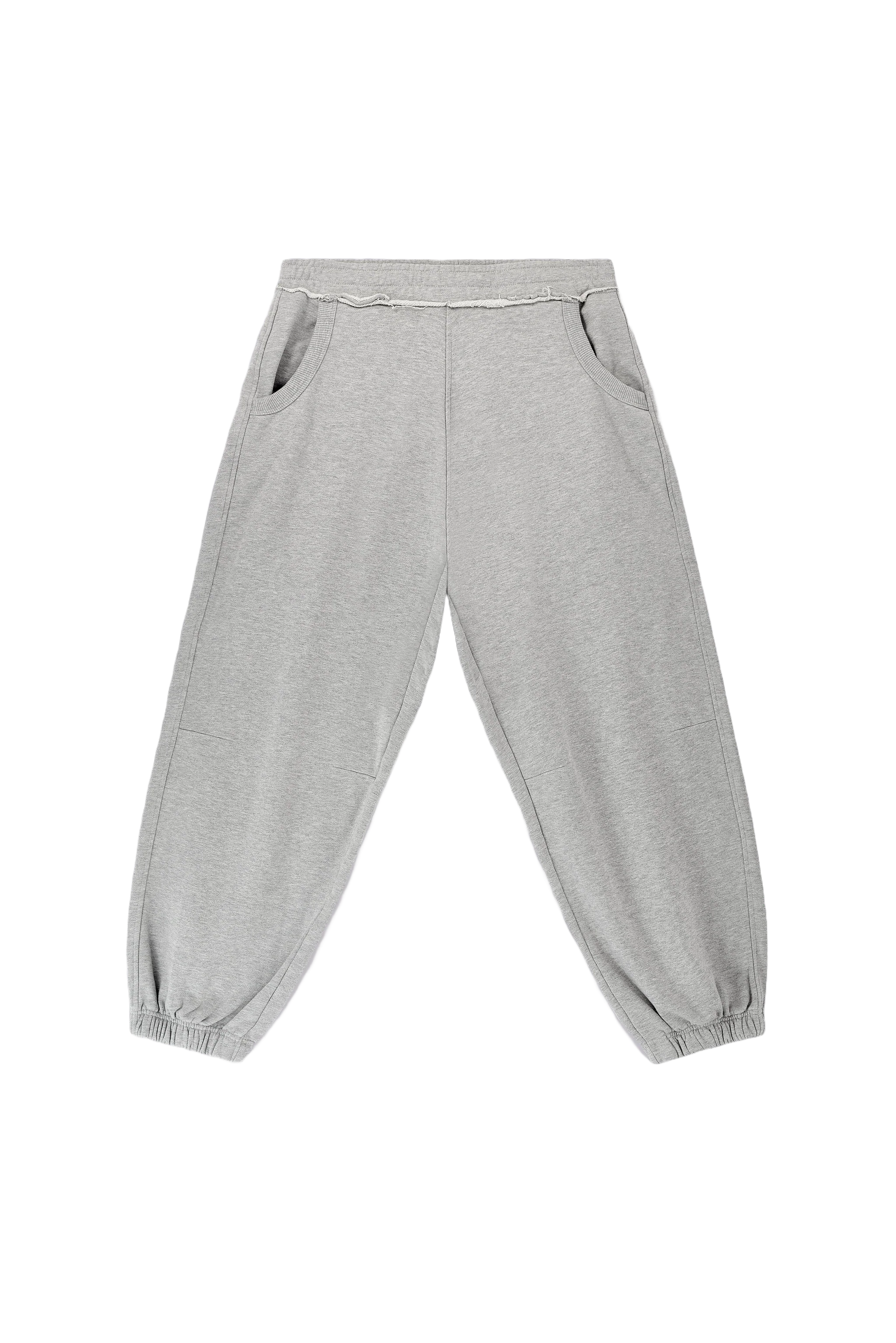Grey Marl Cuffed Baggy Monster Joggers - Image 12