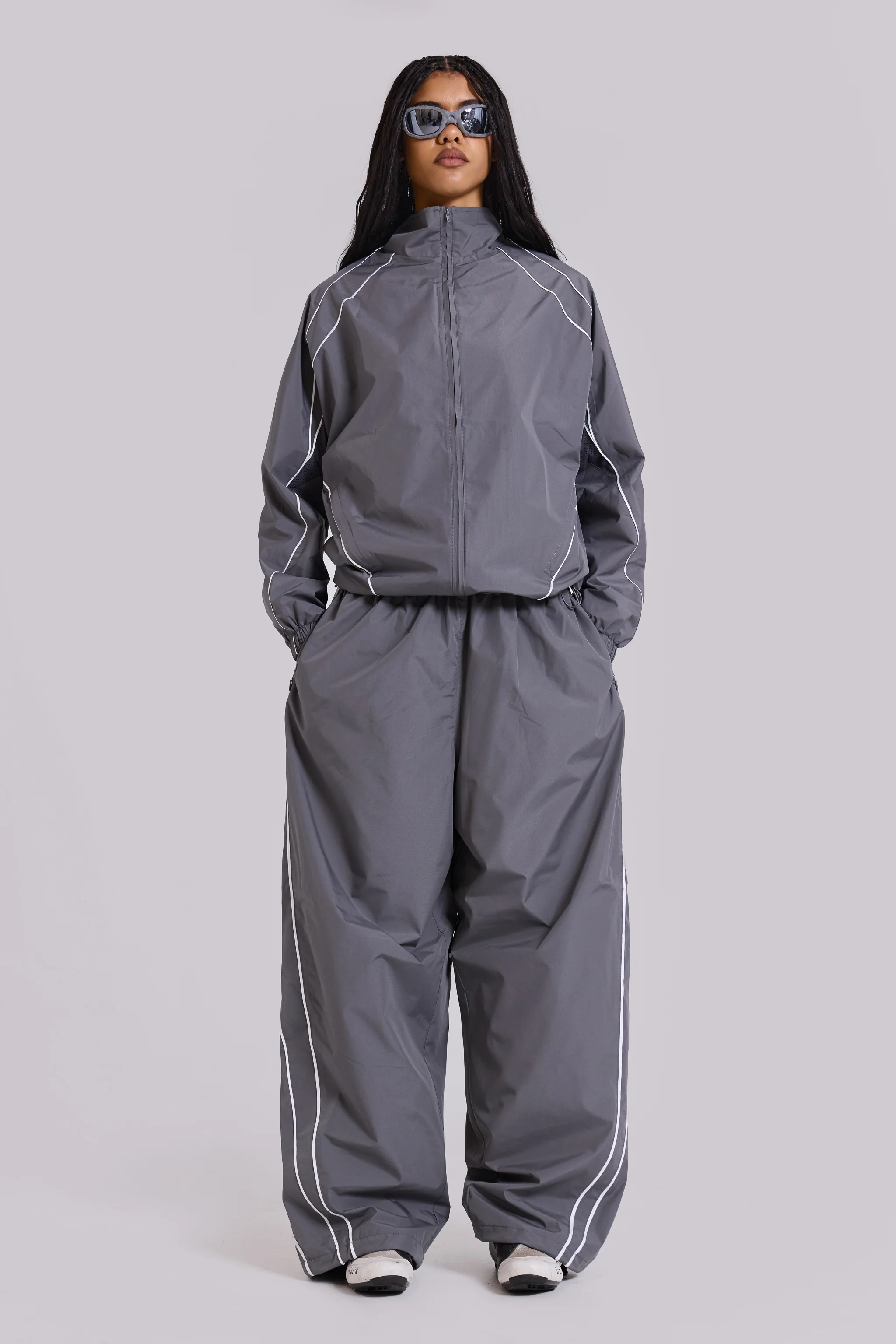 Grey Vapor Tracksuit Bottoms - Image 5