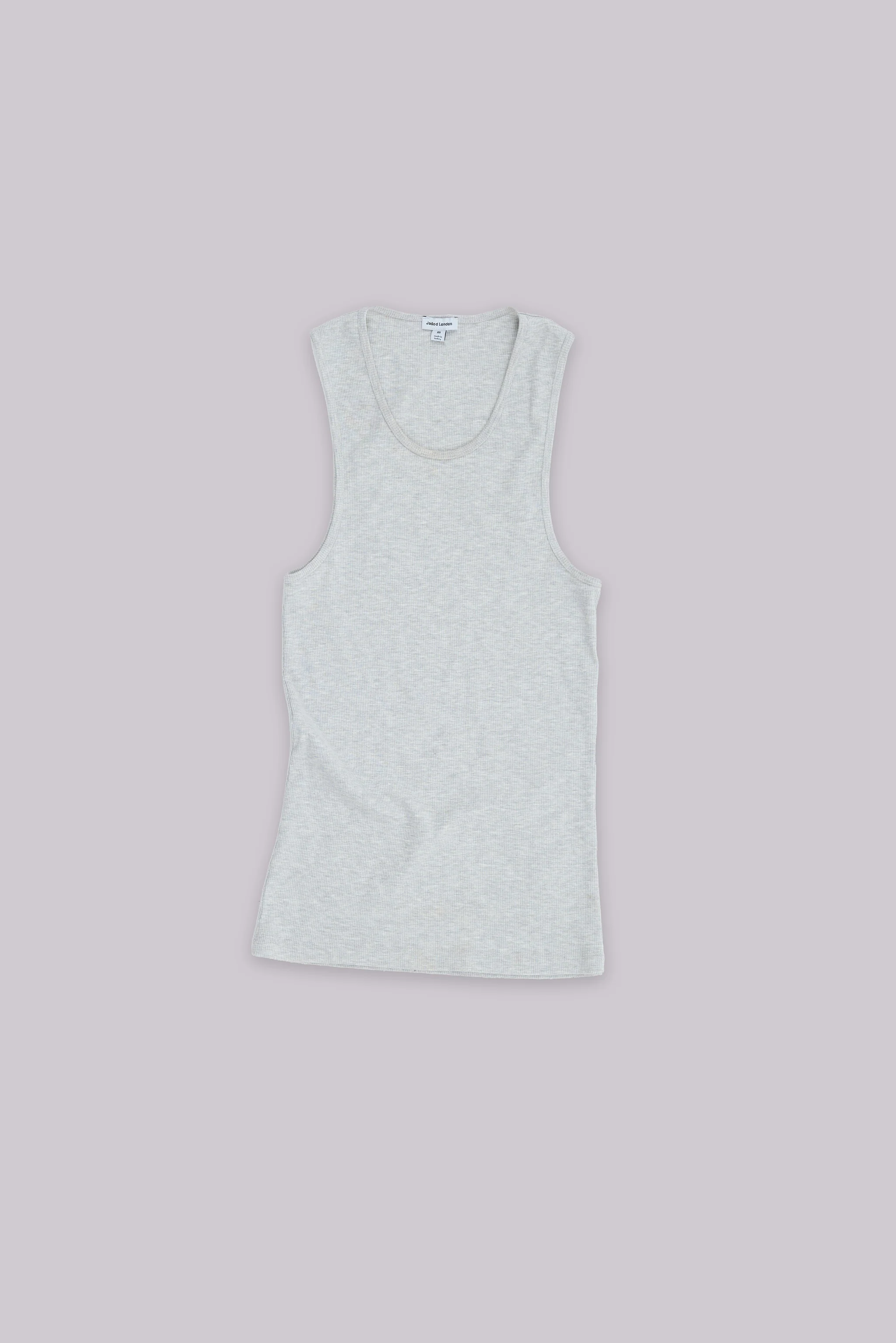 Grey Rib Longline Vest - Image 2