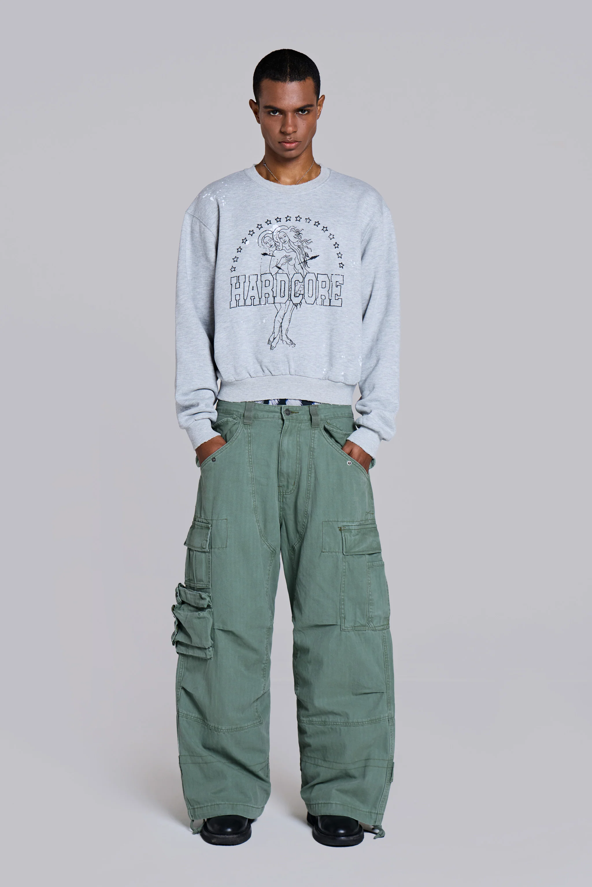 Hardcore Crew Neck Sweatshirt - Image 2