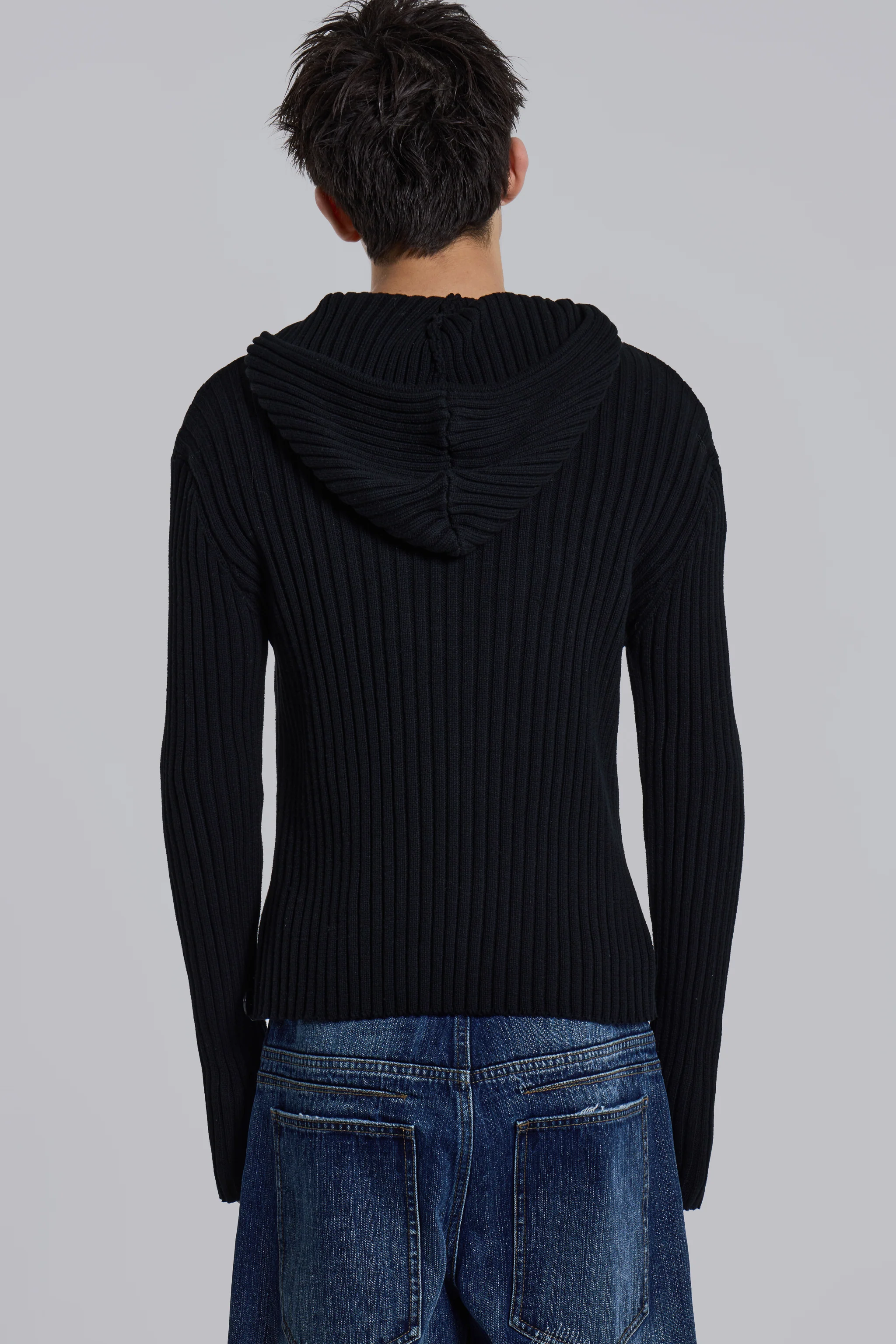 Hooded Military Knit Jumper - Image 7