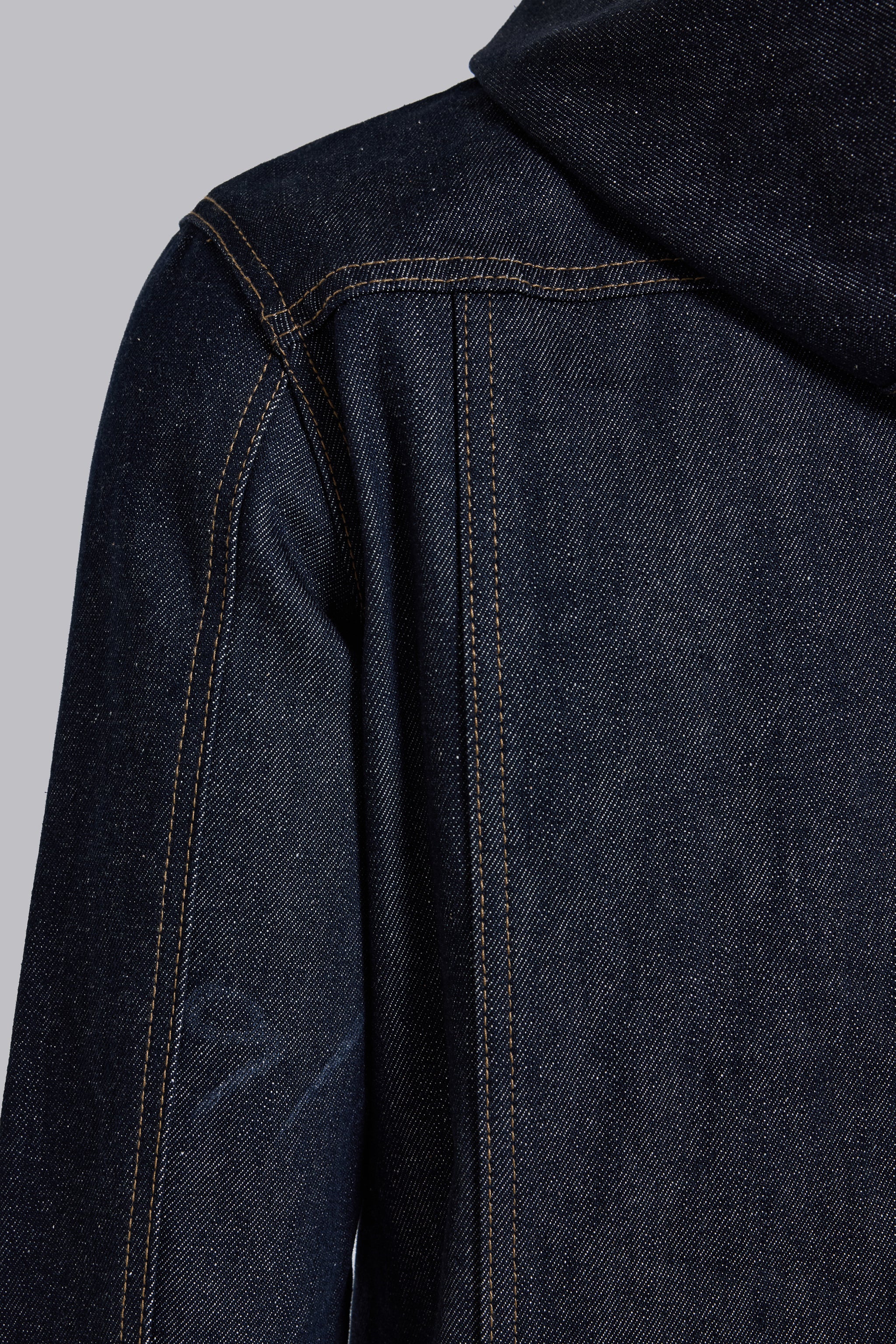 Indigo Bedrock Denim Jacket - Image 8