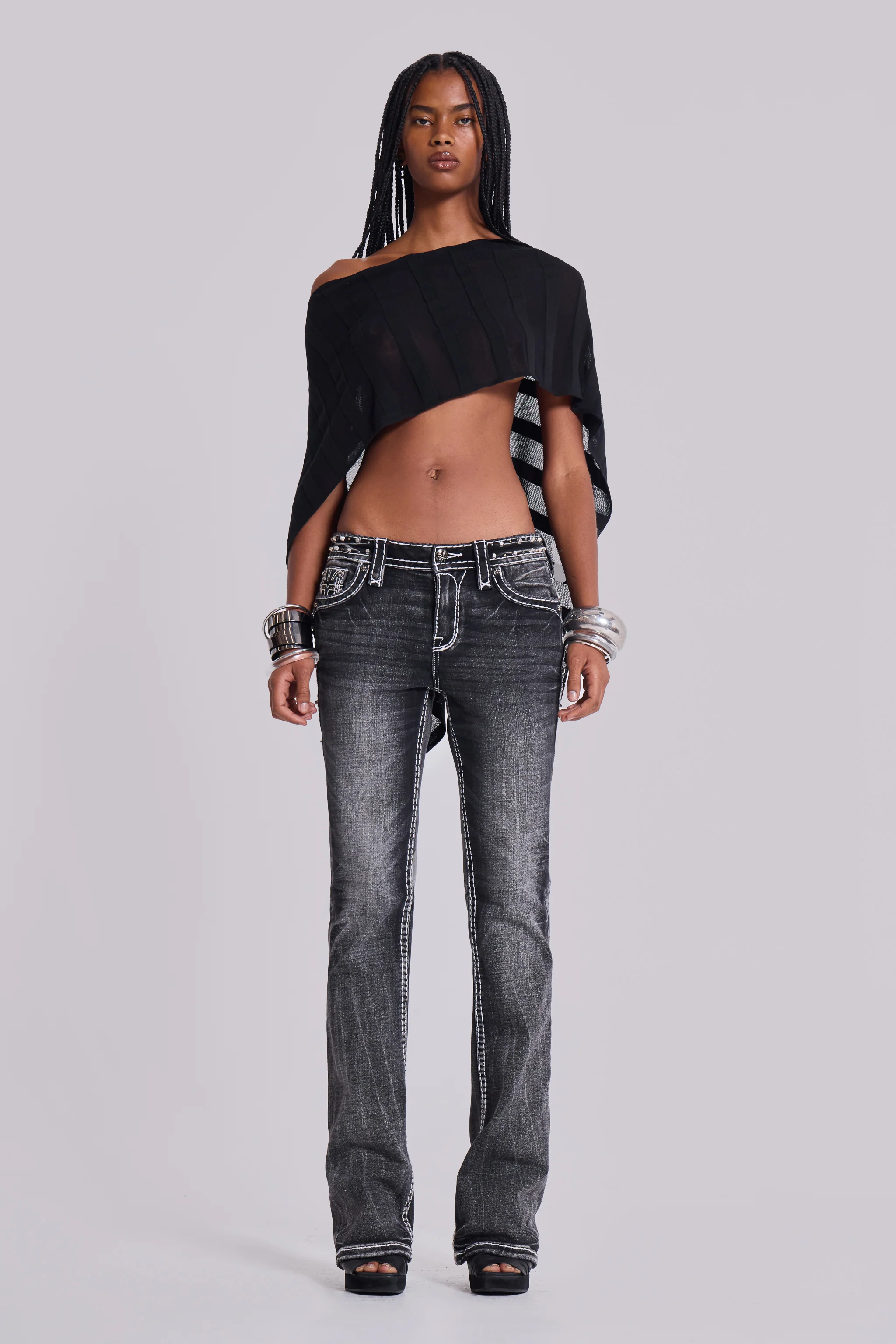 Infinity Multiway Cape in Noir - Image 8