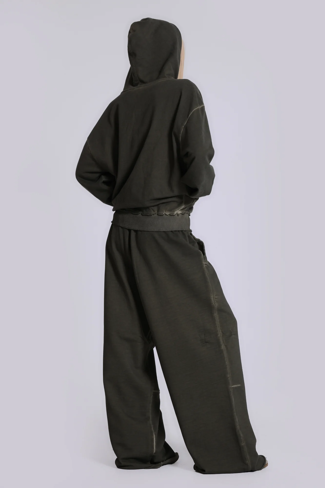 Khaki Oversized Monster Hoodie - Image 8