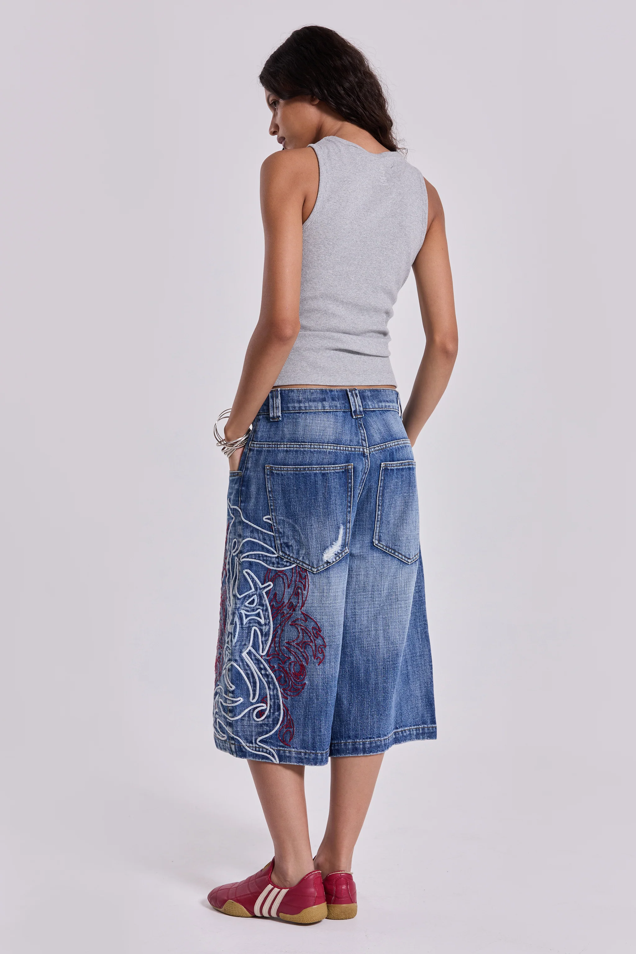 Layered Tribal XL Colossus Jorts - Image 3