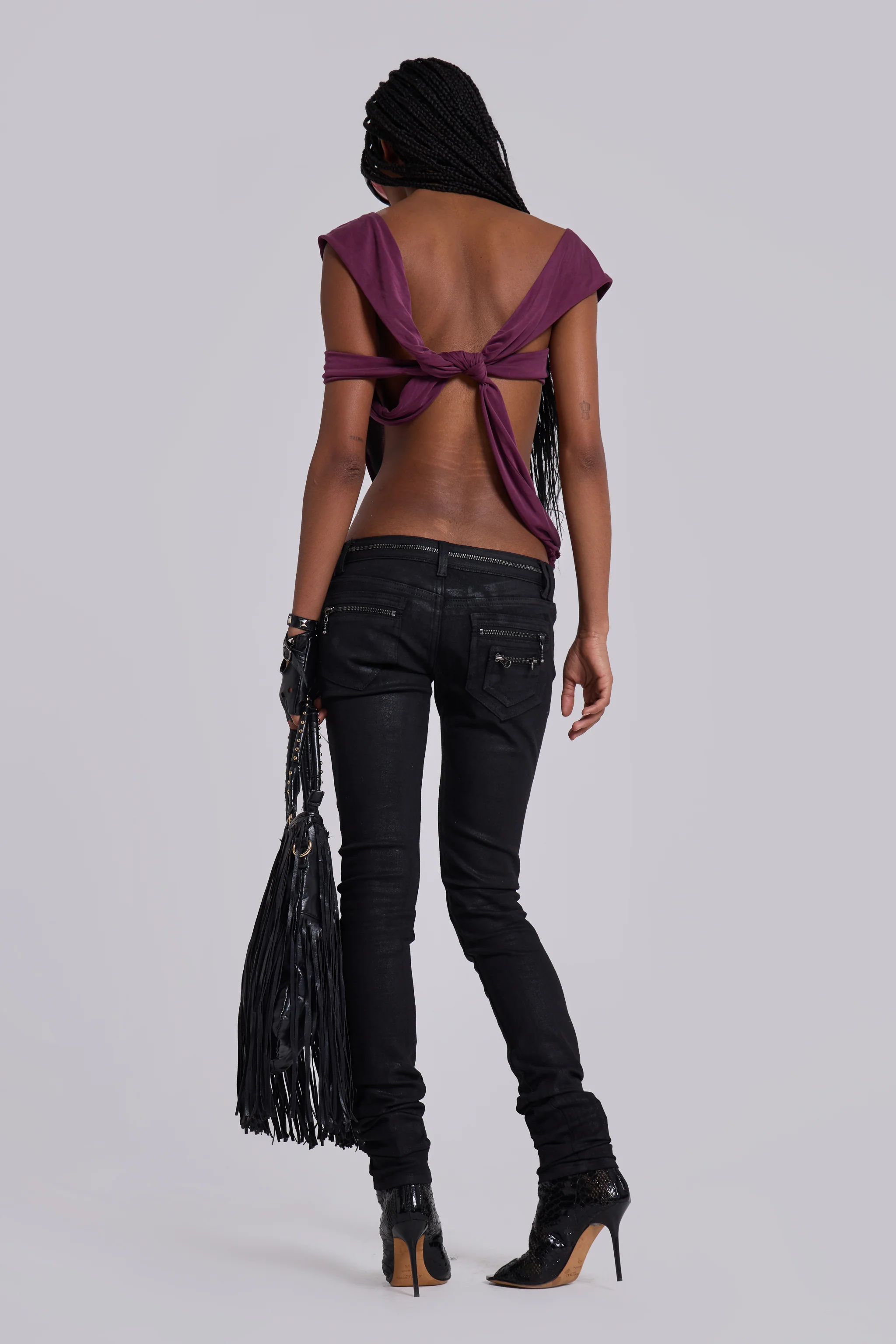 Liana Asymmetric Drape Top - Image 3