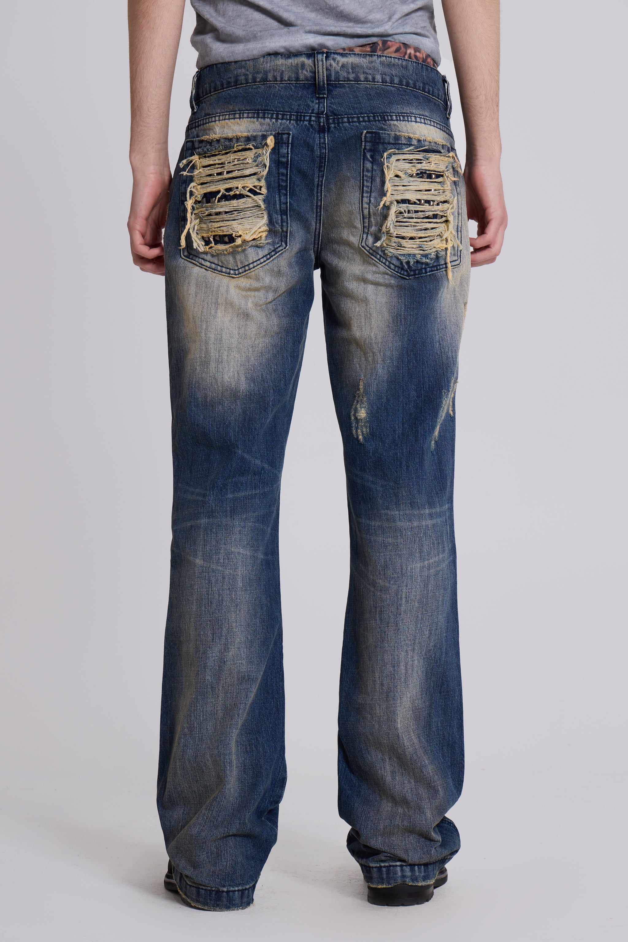Metal Flared Jeans - Image 3