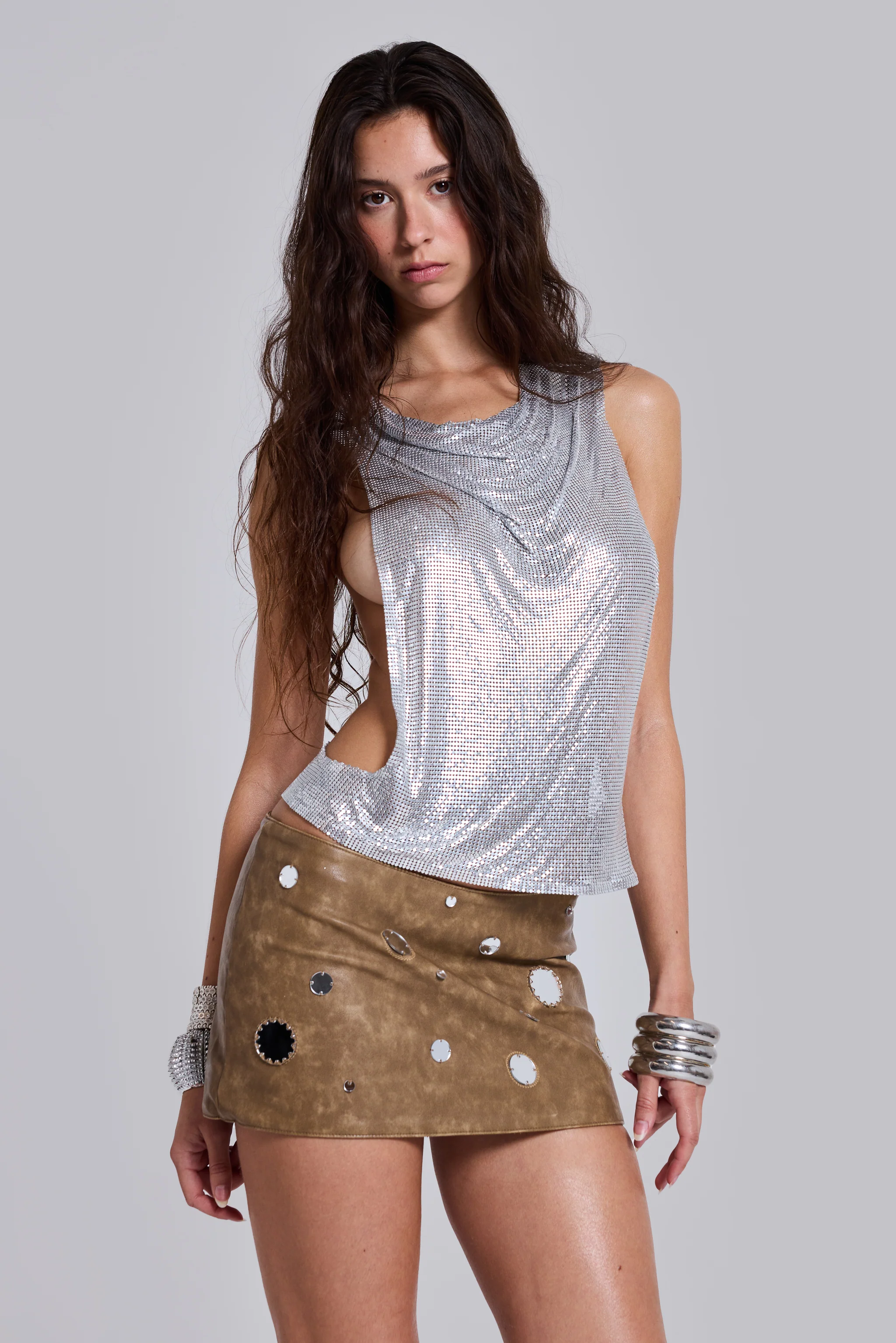Mirielle PU Leather Mini Skirt - Image 14