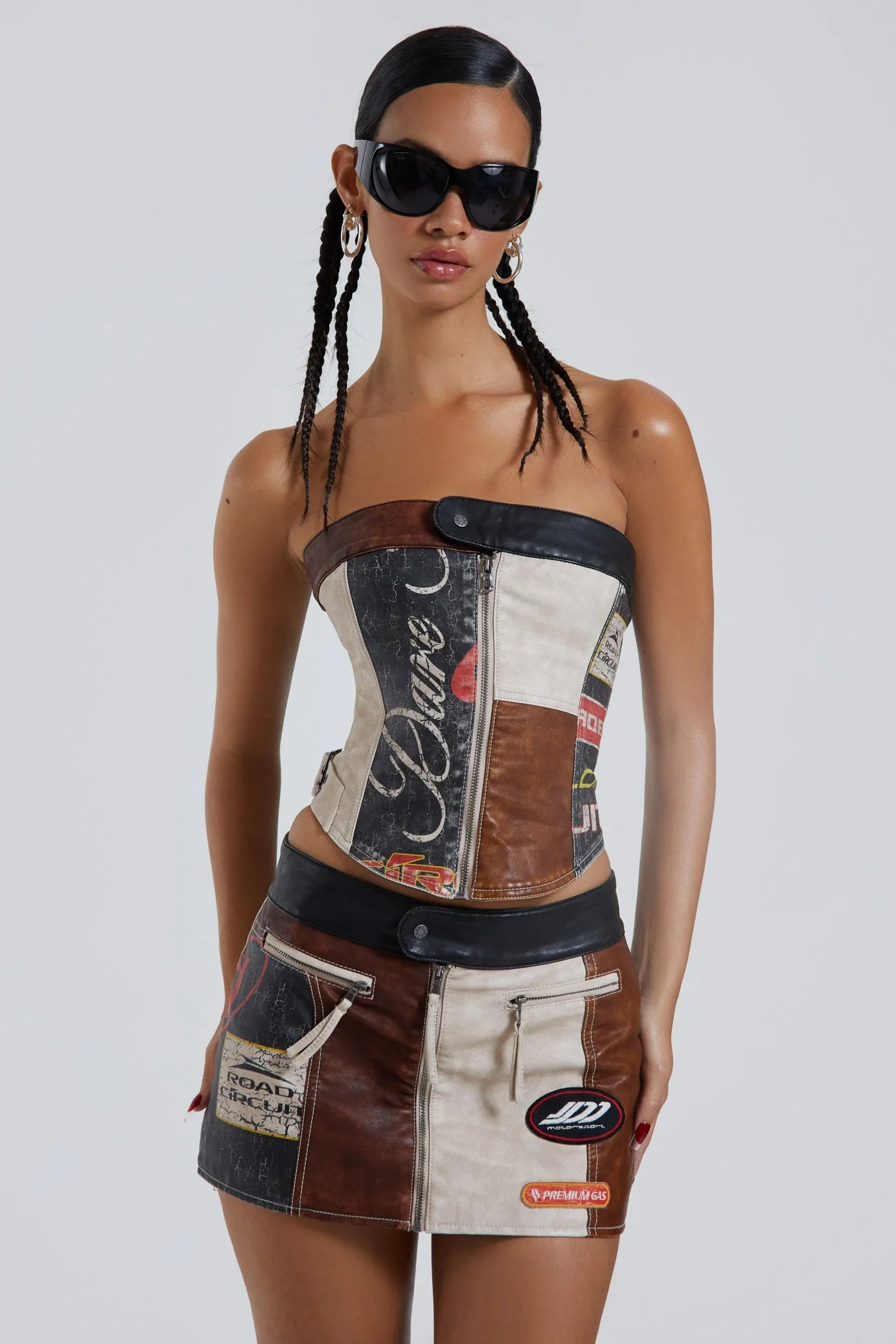 Daytona Vegan Leather Mini Skirt - Image 5