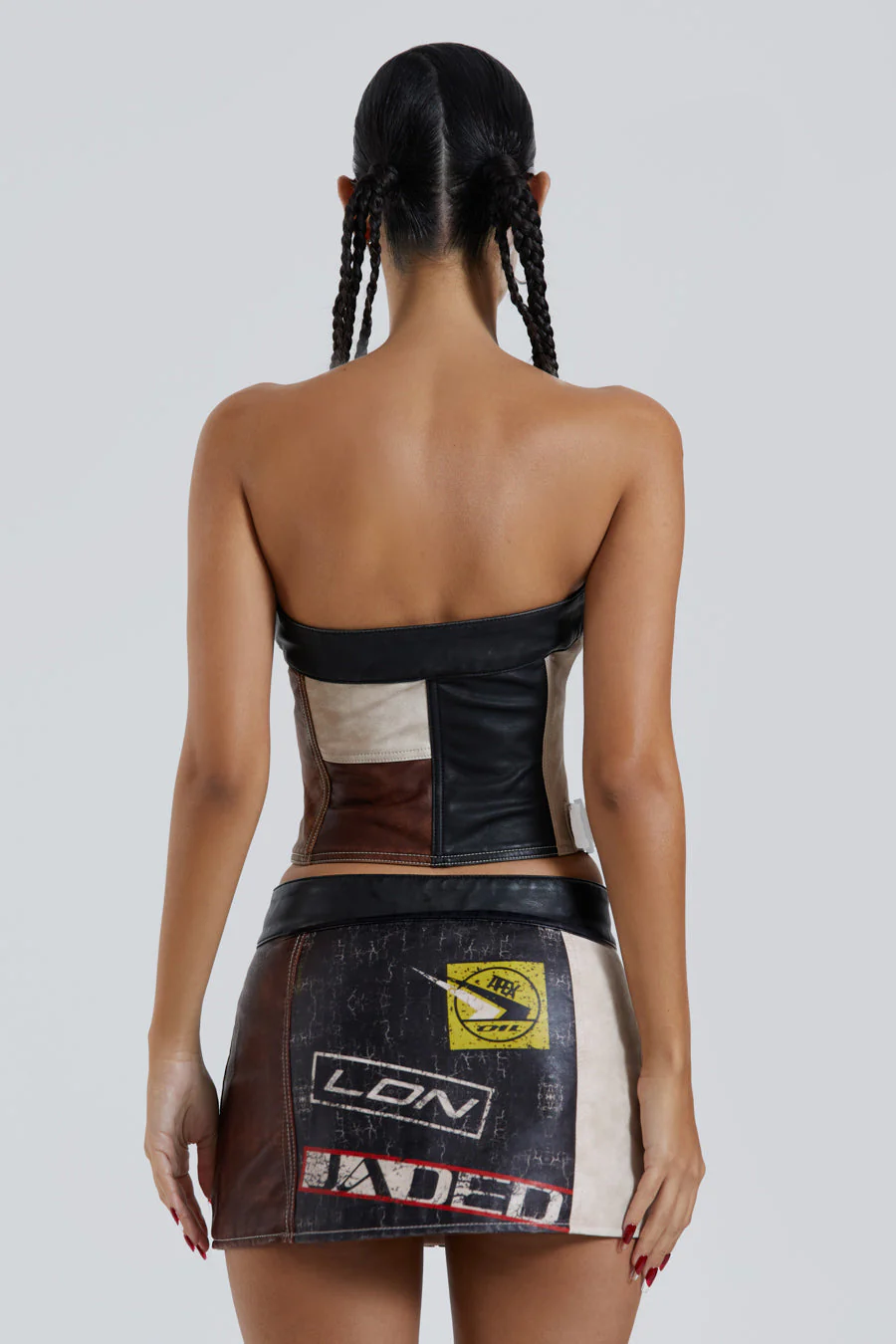 Daytona Vegan Leather Mini Skirt - Image 9