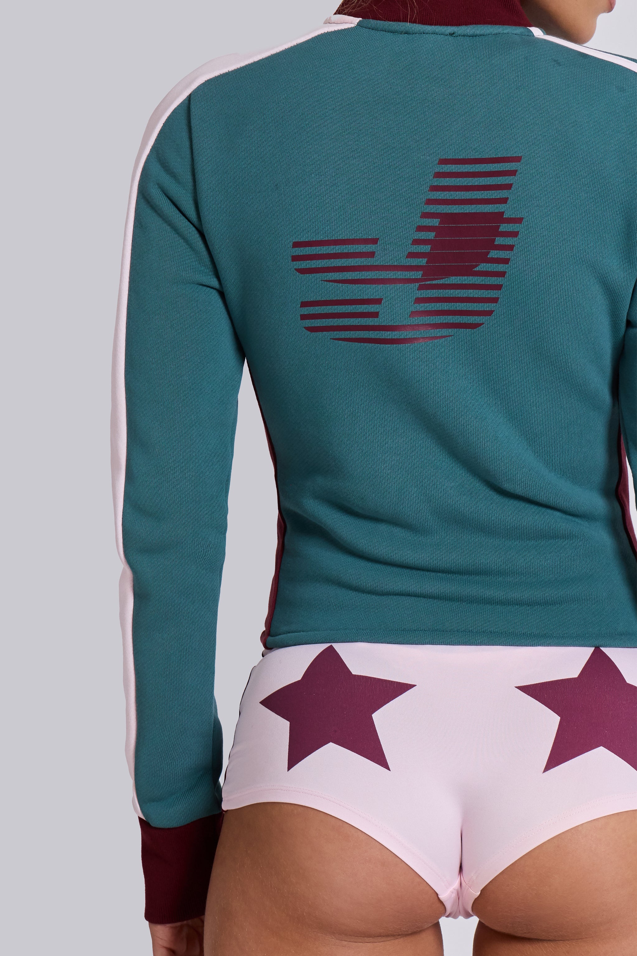 Teal Green No.13 Football Track Top - Image 10