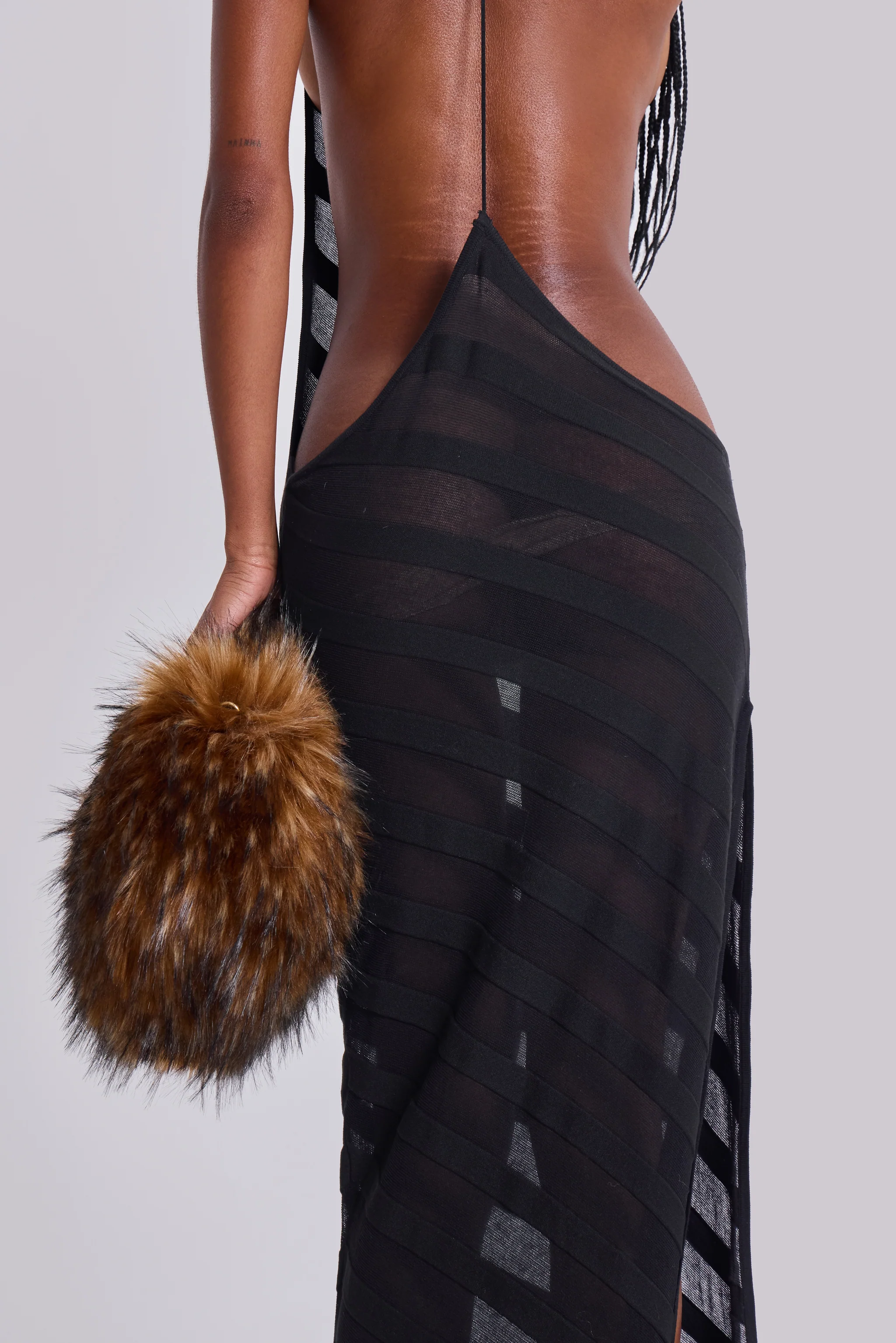 Noir Knit Maxi Dress in Black - Image 6