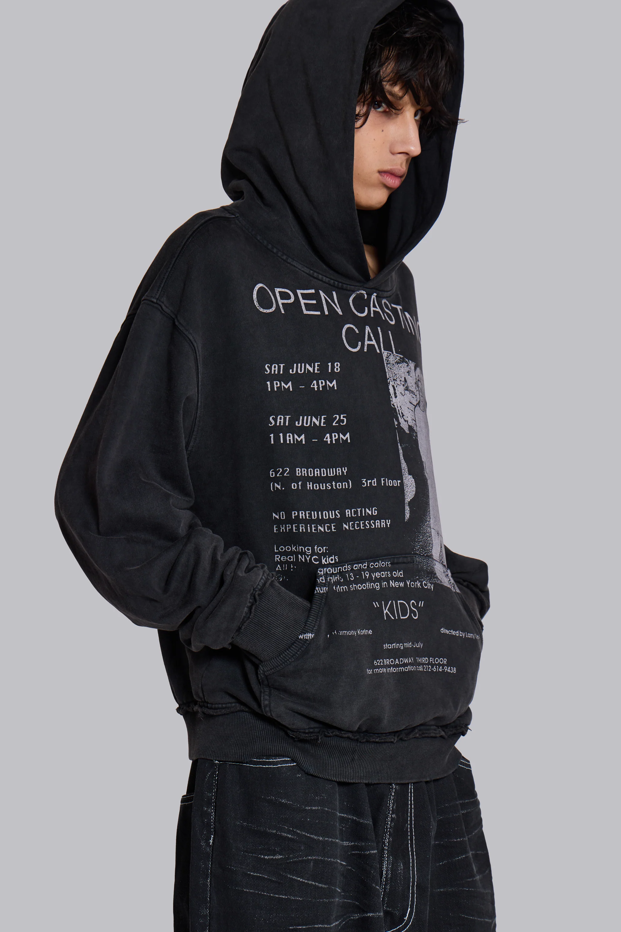 Open Casting Black Hoodie - Image 5