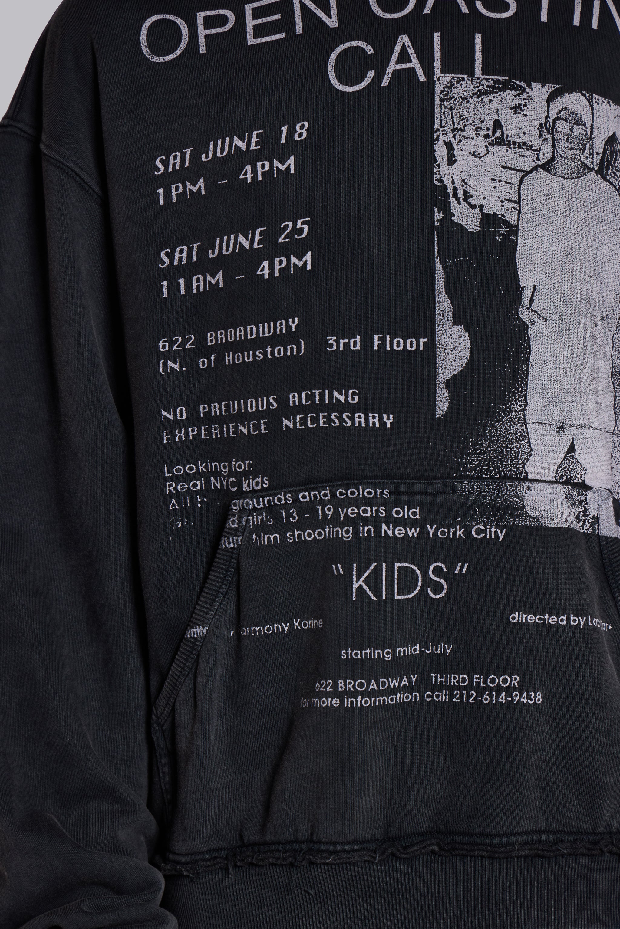 Open Casting Black Hoodie - Image 7