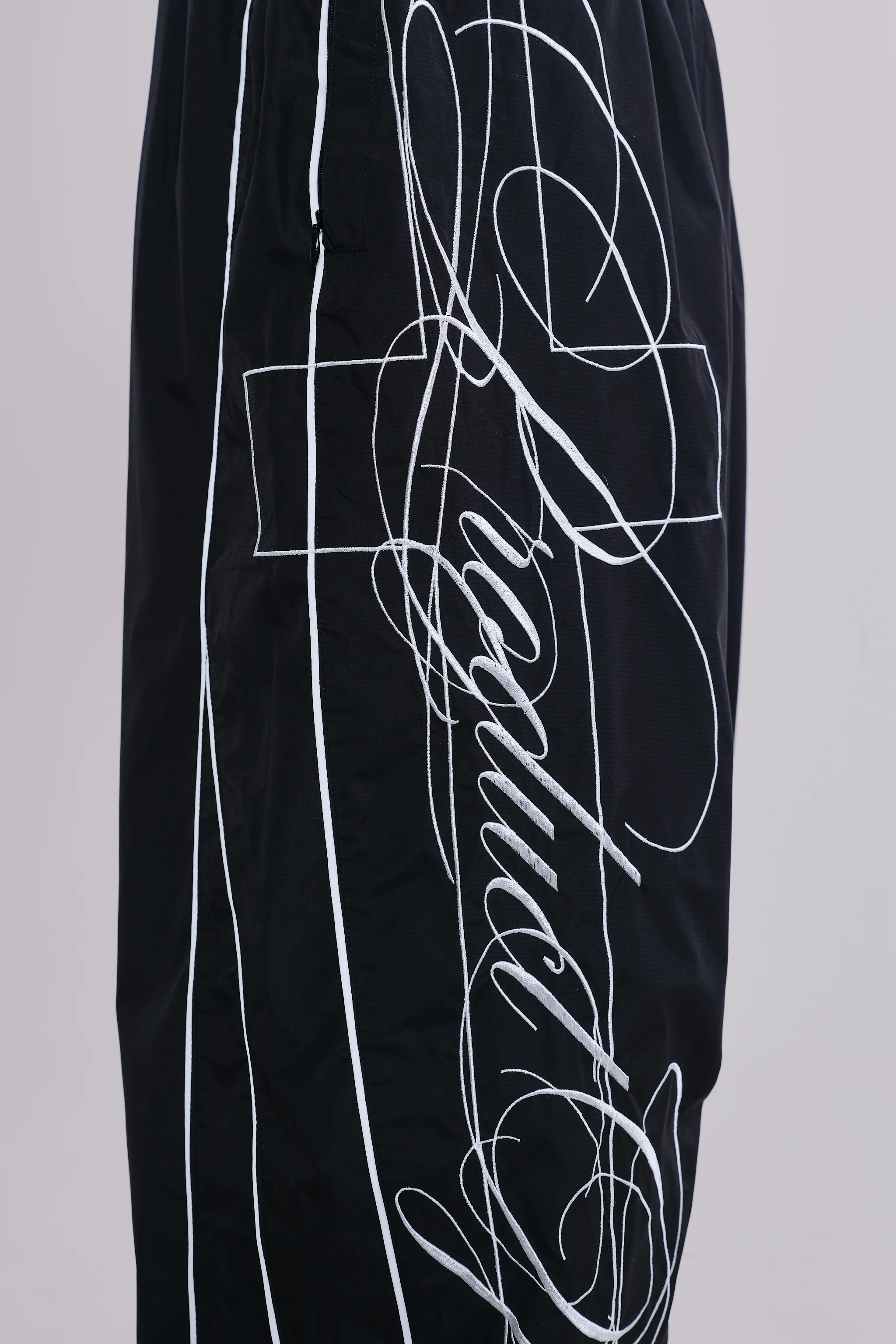 P.O.A. Black Vapor Tracksuit Bottoms - Image 7