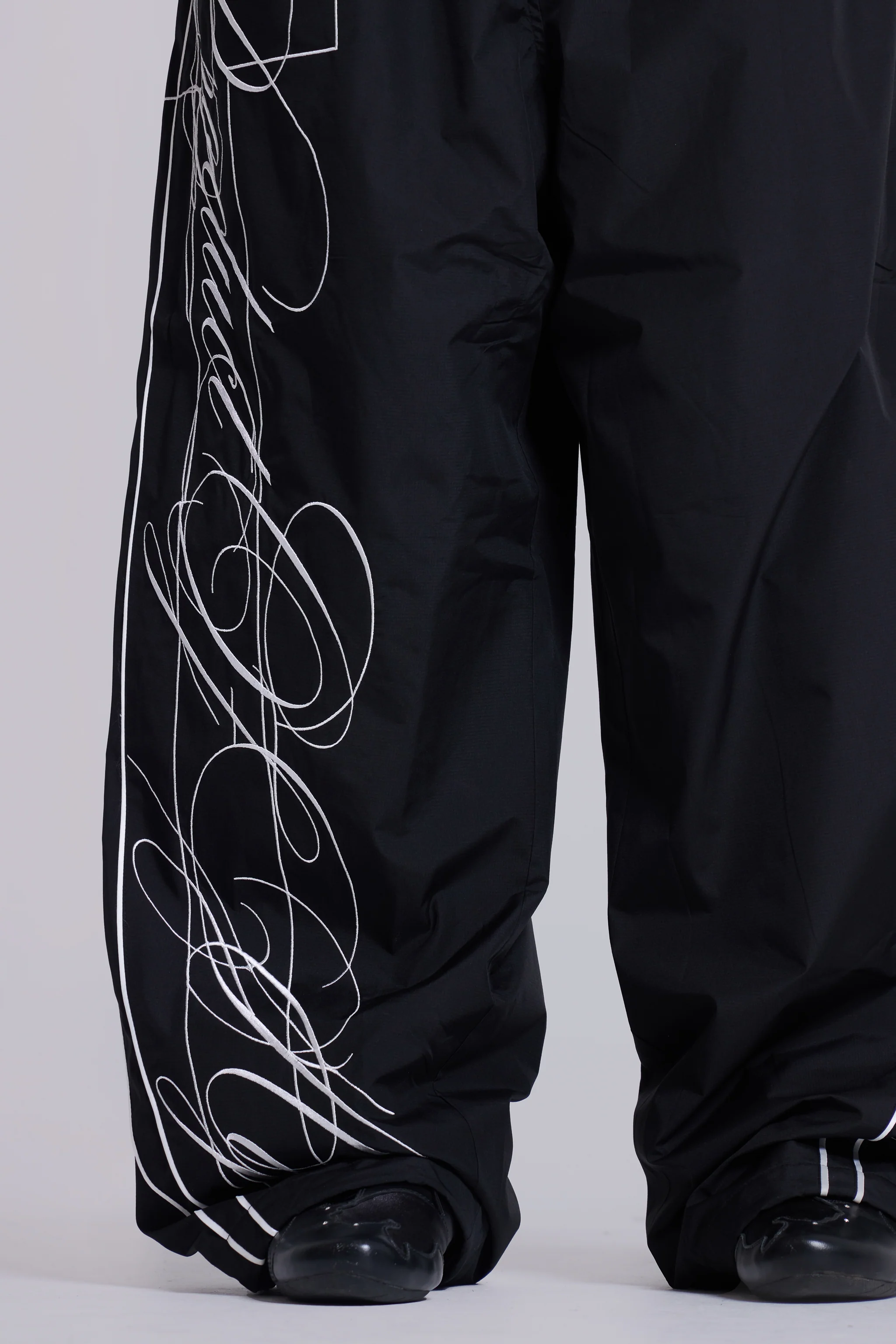 P.O.A. Black Vapor Tracksuit Bottoms - Image 6