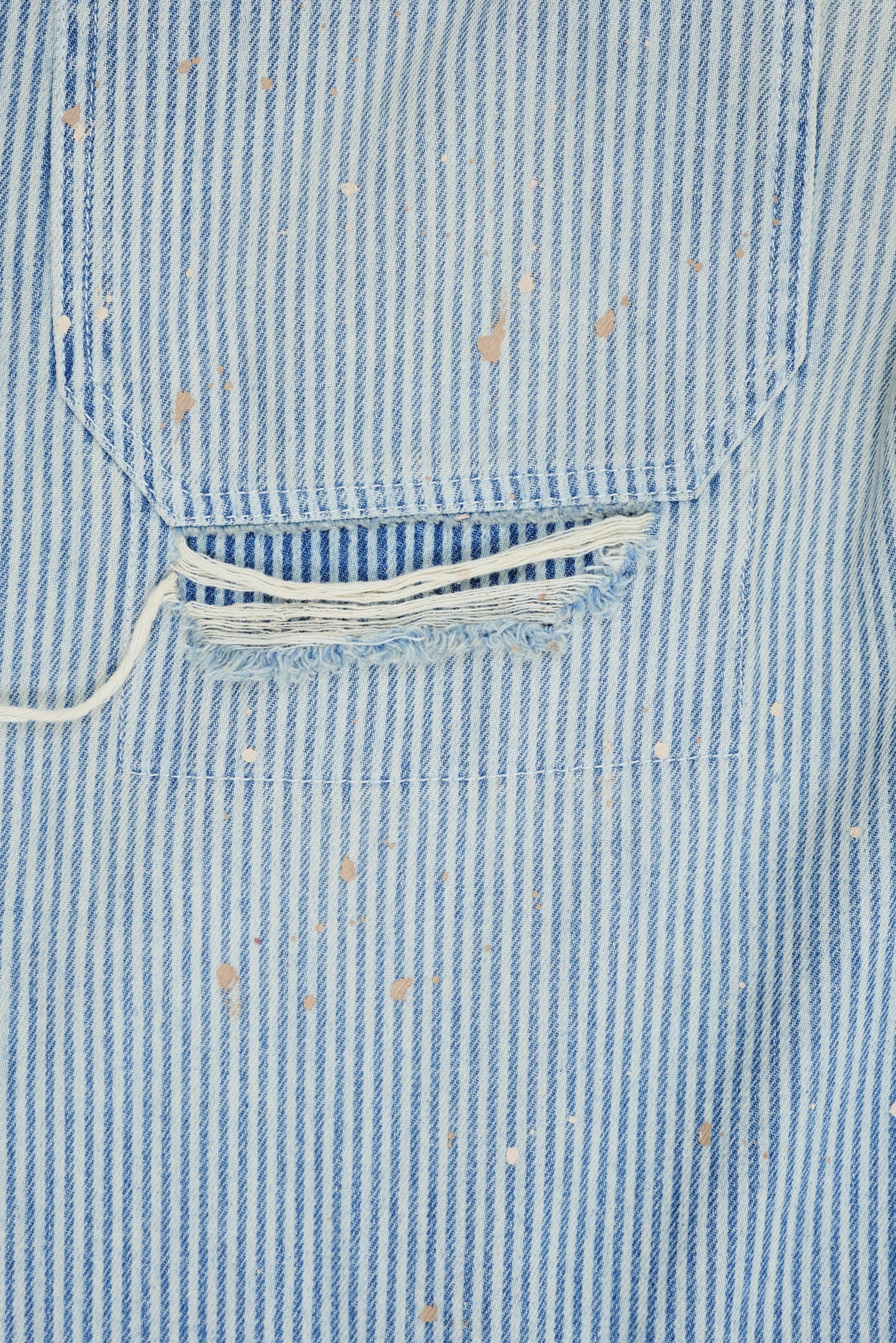 Pinstripe Double Knee Carpenter Jeans - Image 11
