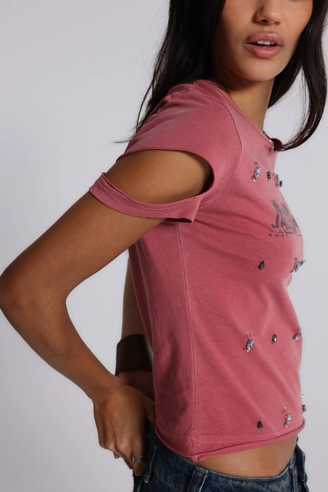 Rally Distressed Embellished Tee - Image 5