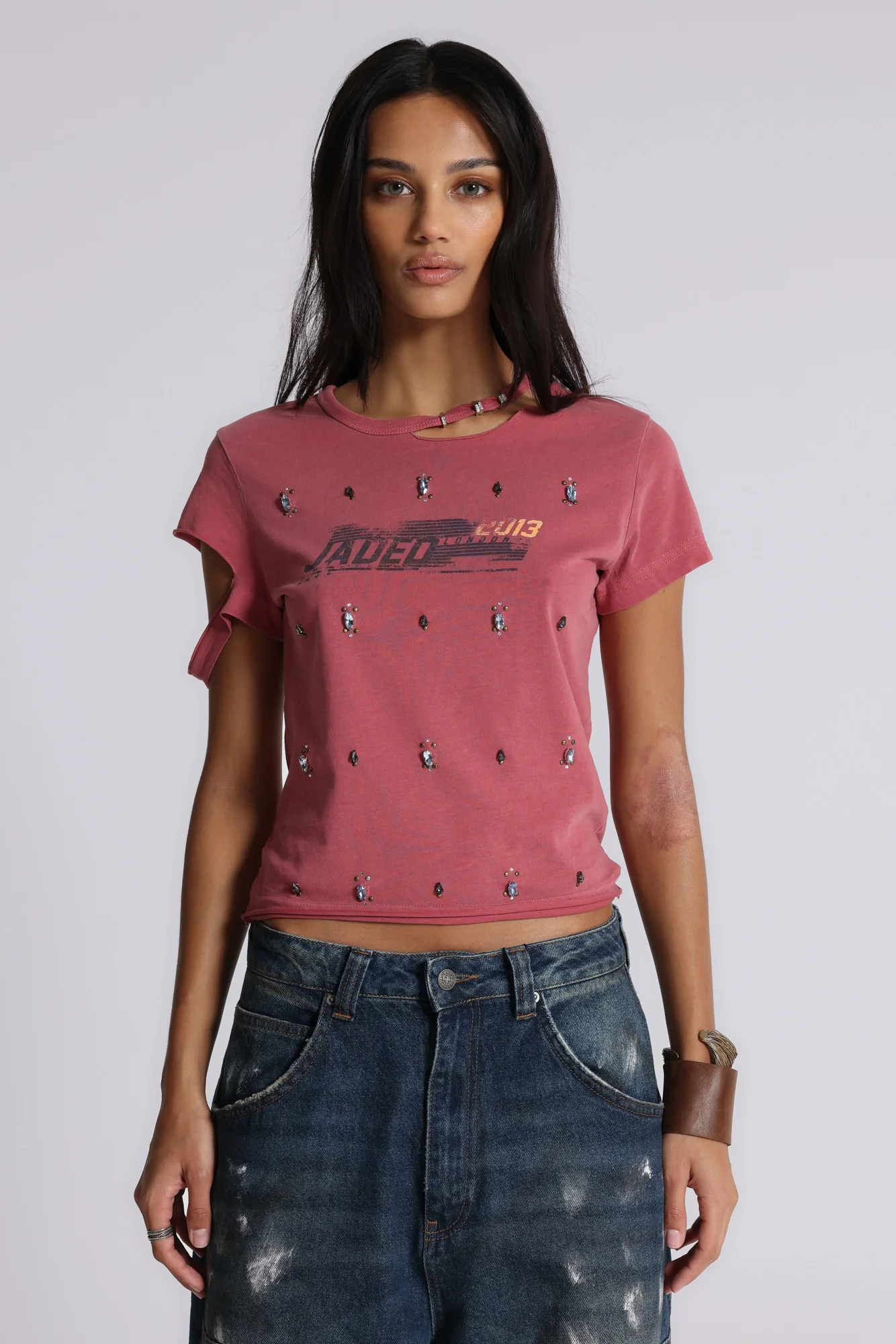 Rally Distressed Embellished Tee - Image 6