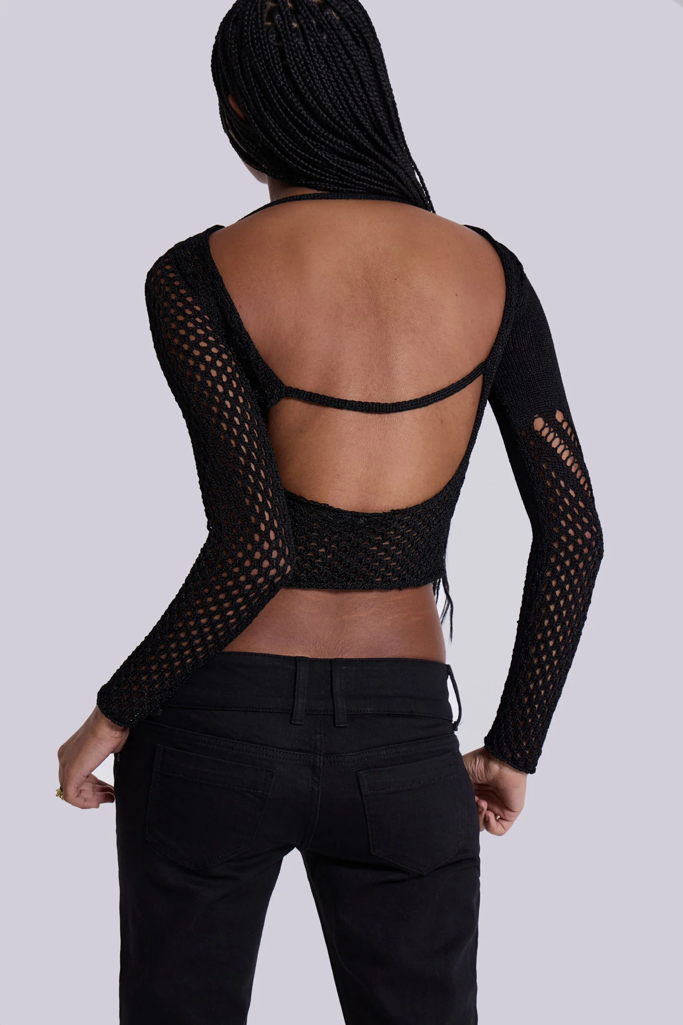 Rave Knit Backless Top - Image 2