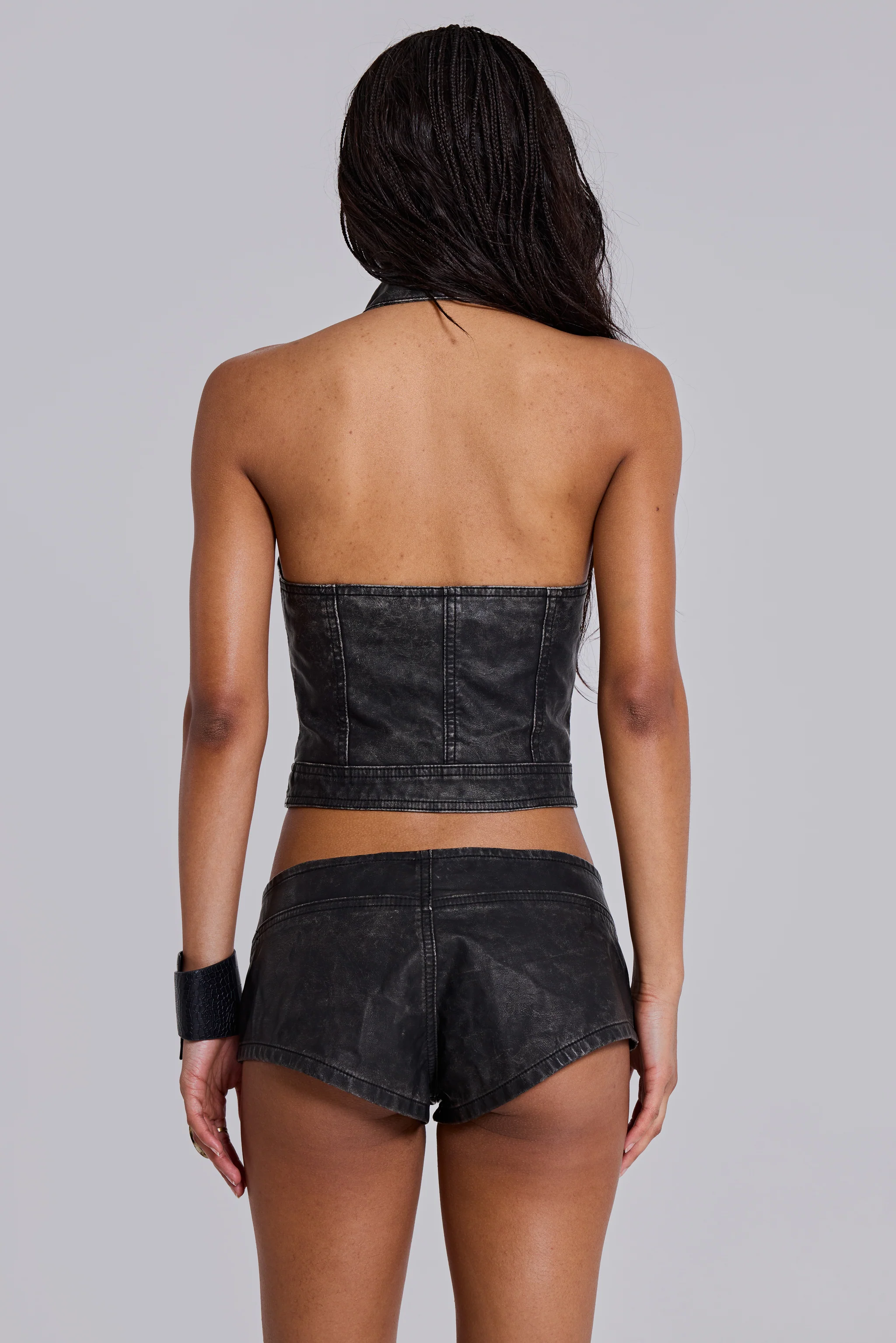 Rebel Military PU Leather Top - Image 6