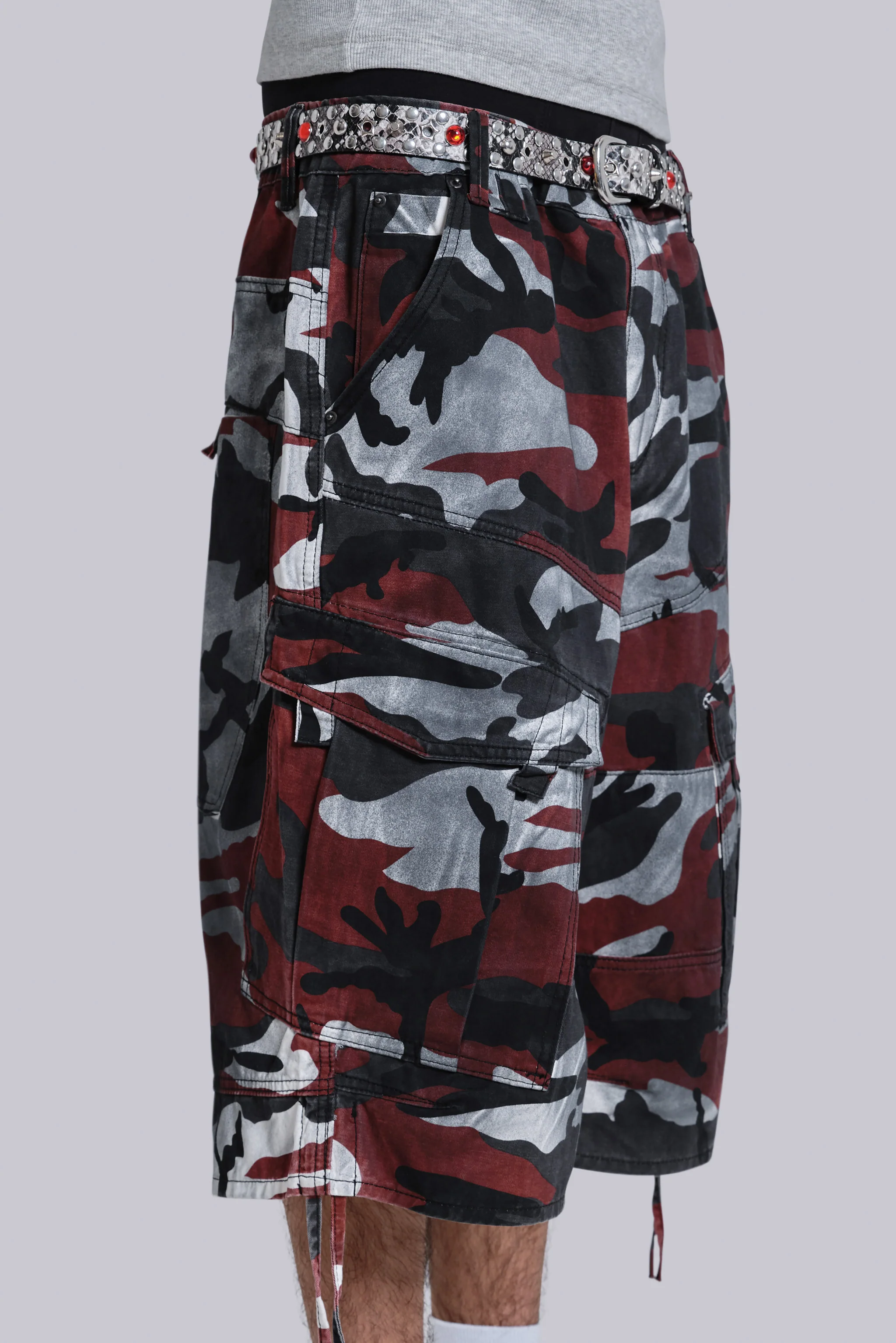 Red Camo Cadet Shorts - Image 6