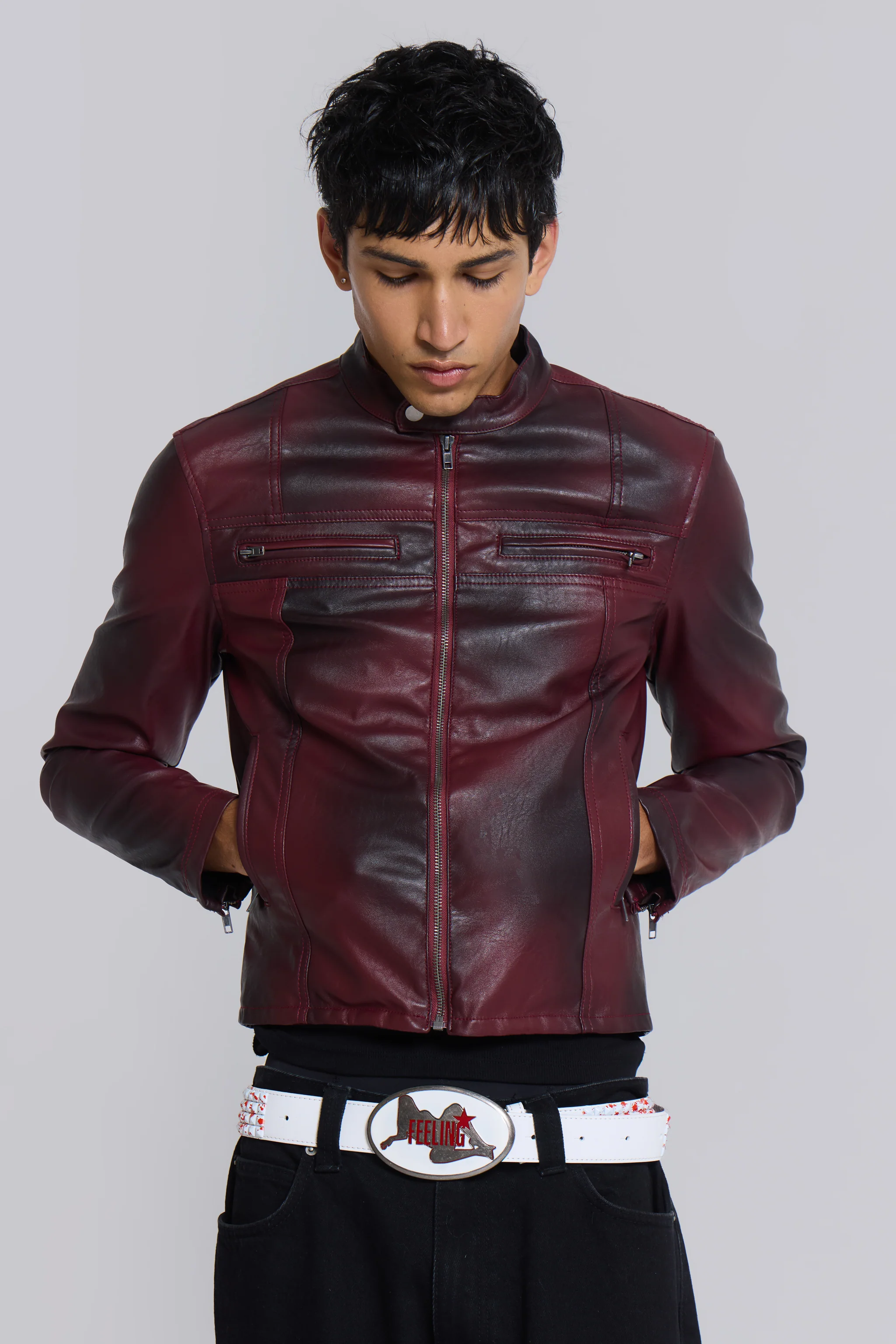 Oxblood Piston Jacket - Image 2