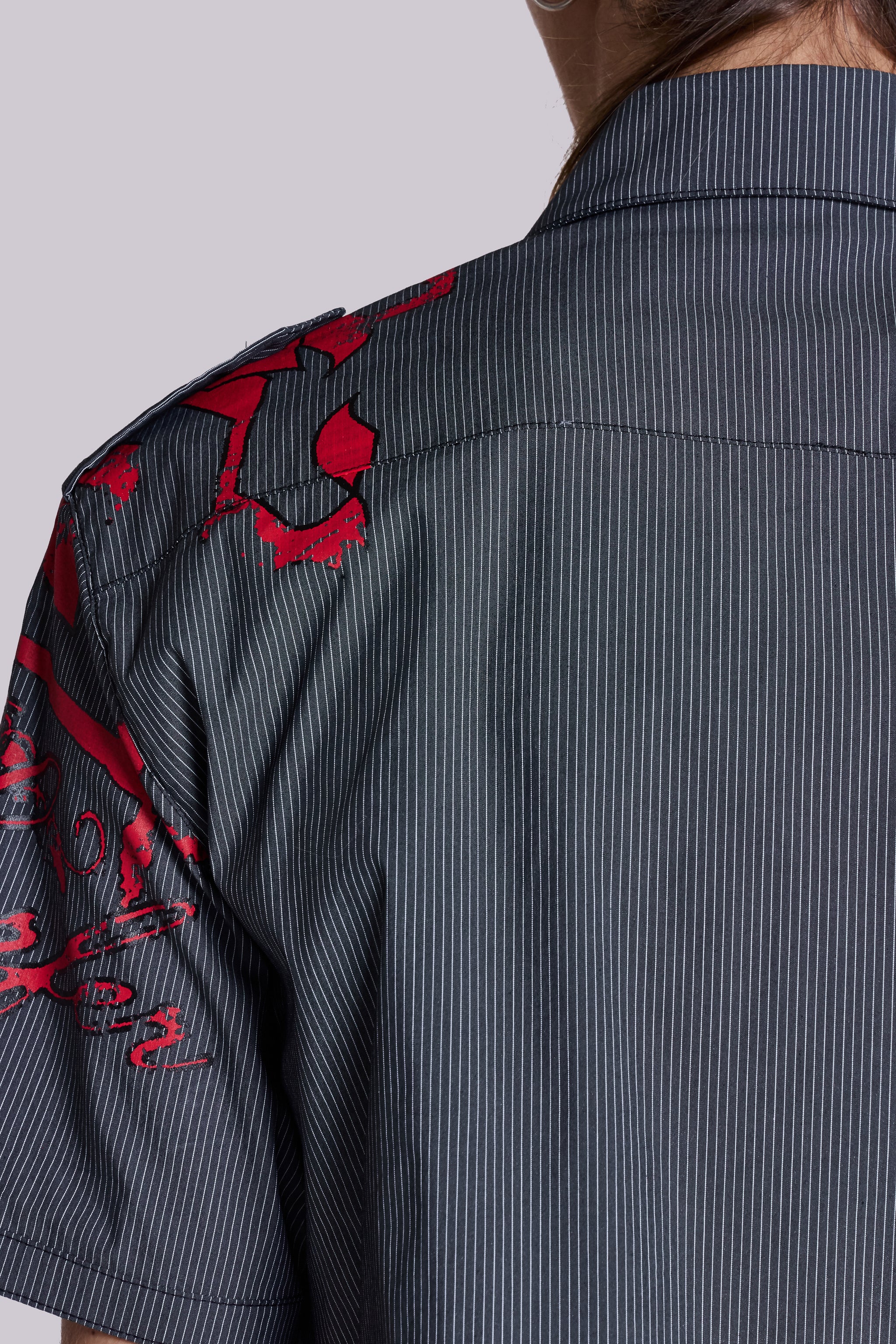 Script Pinstripe Shirt - Image 7
