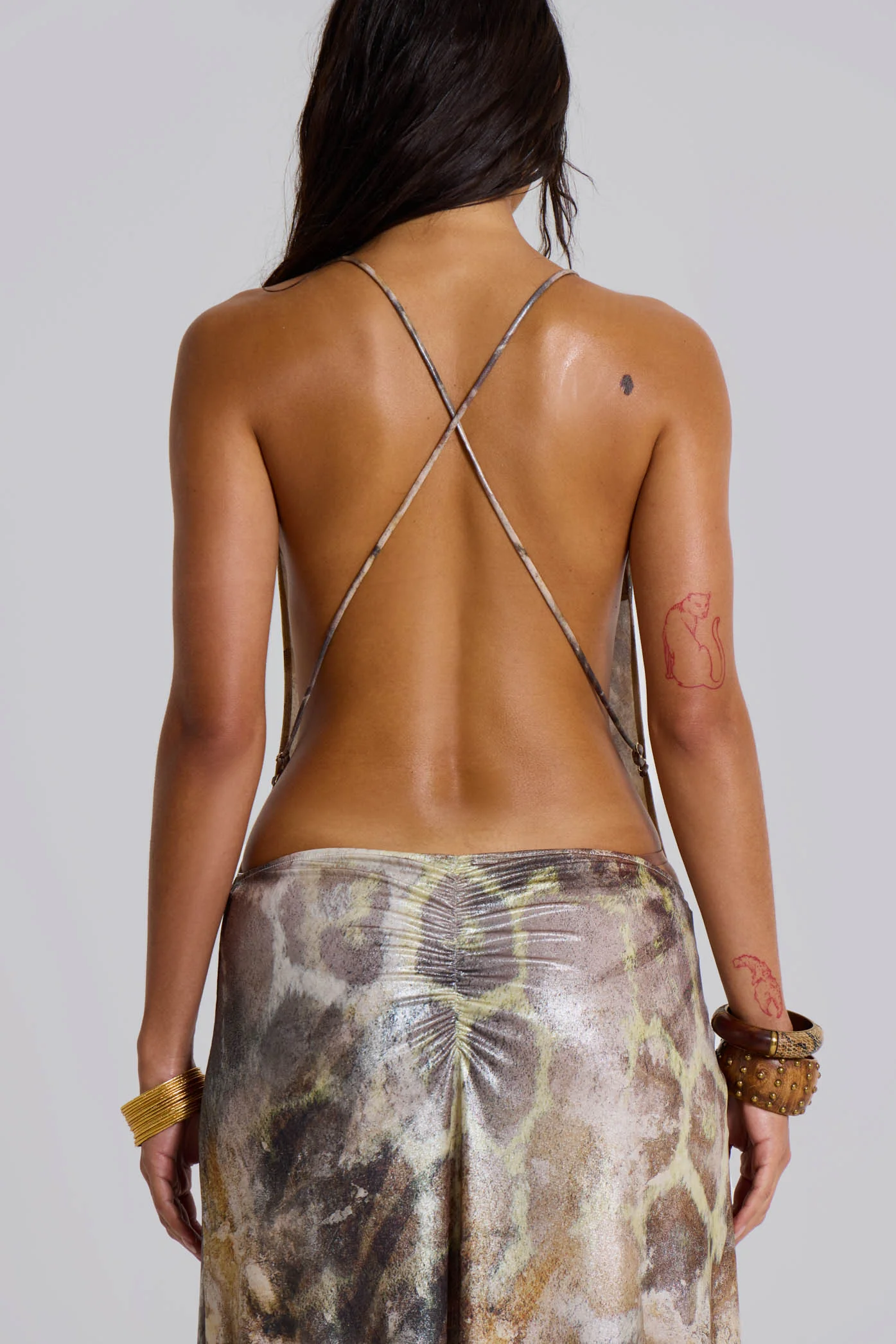 Sedona Metallic Leopard Maxi Dress - Image 4