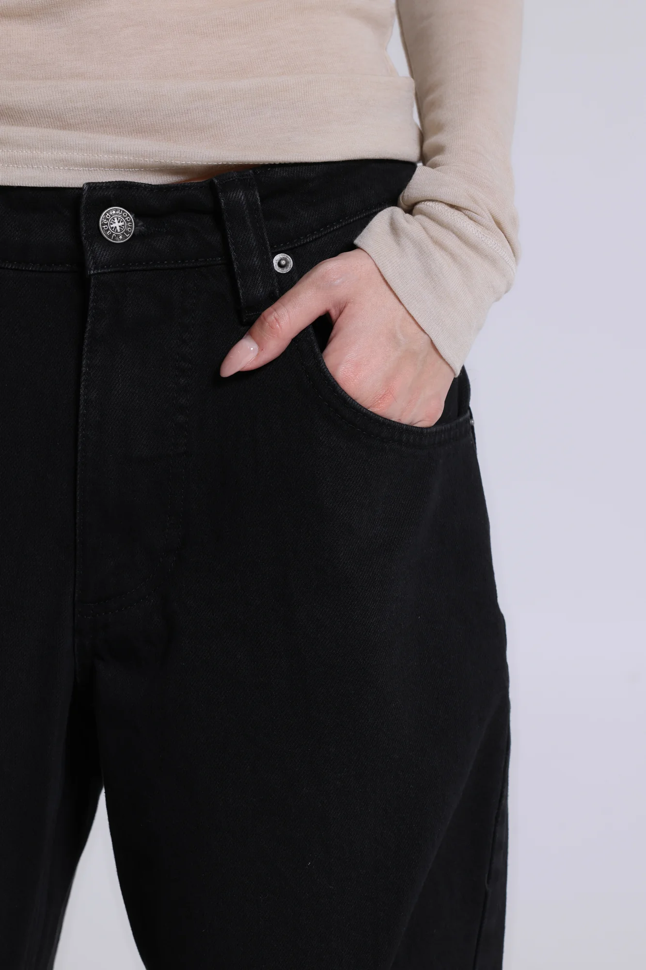 Solid Black Colossus Jeans - Image 5