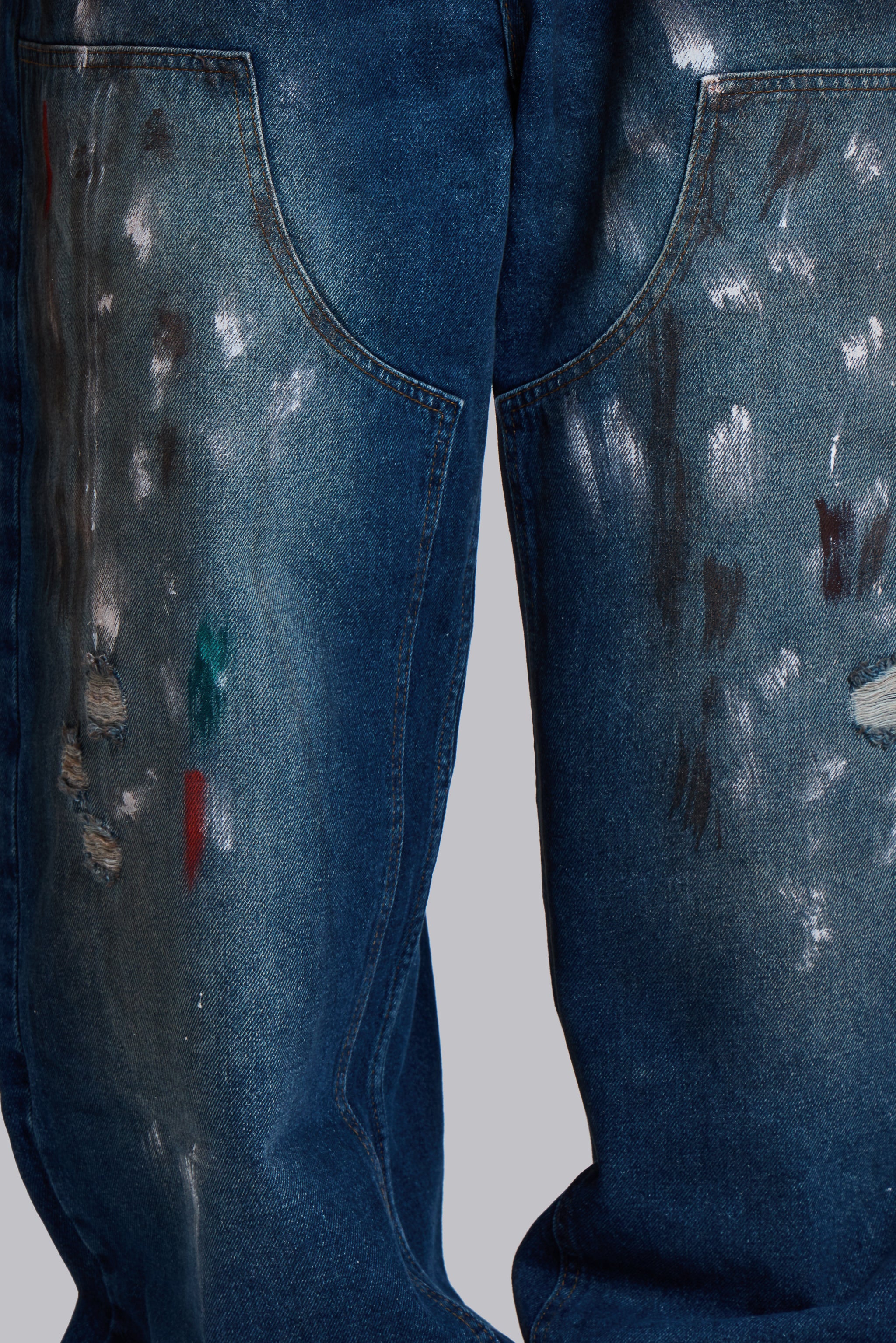 Splatter Cinch Carpenter Jeans - Image 6
