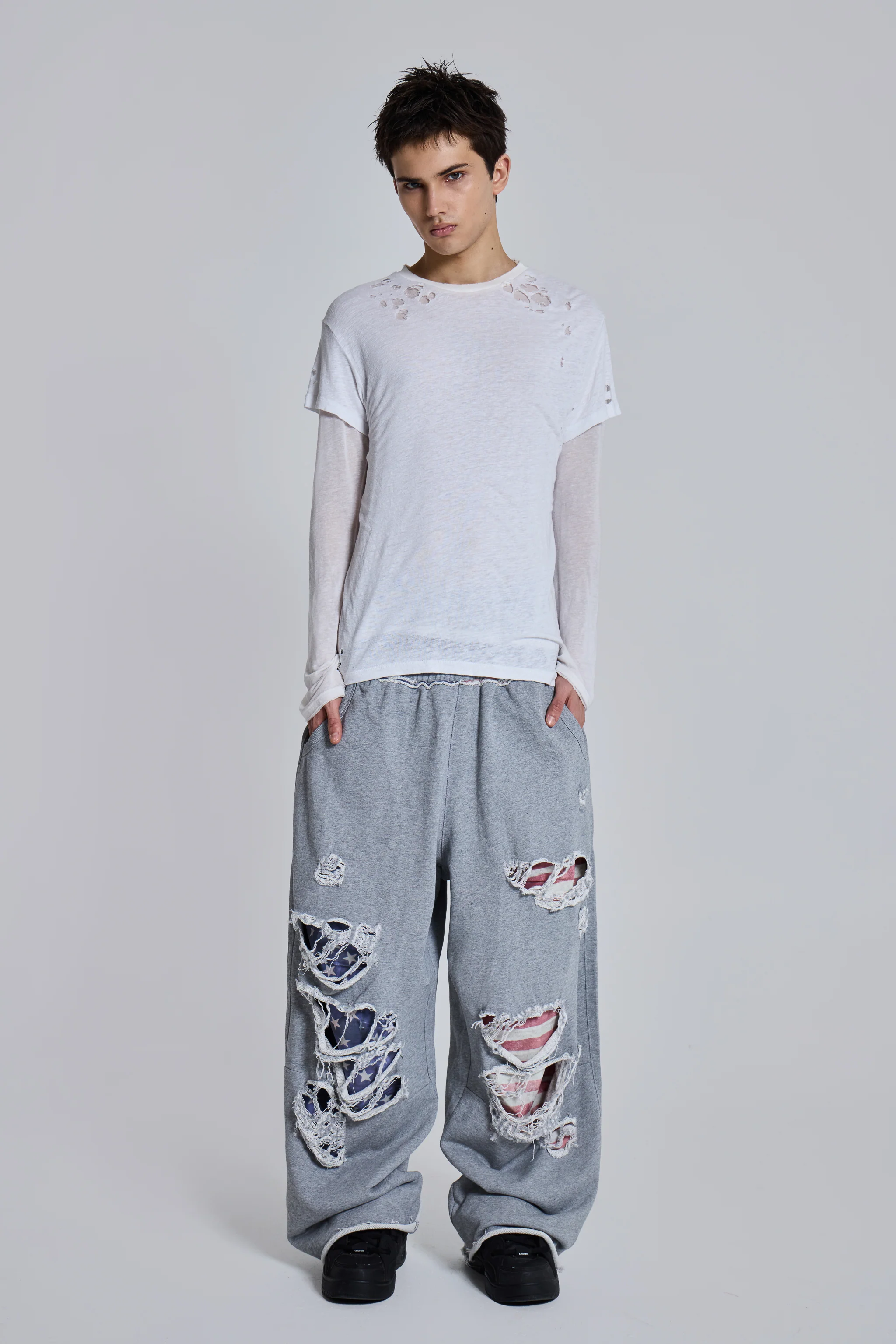 Stars and Stripes Distressed Monster Joggers - Image 3