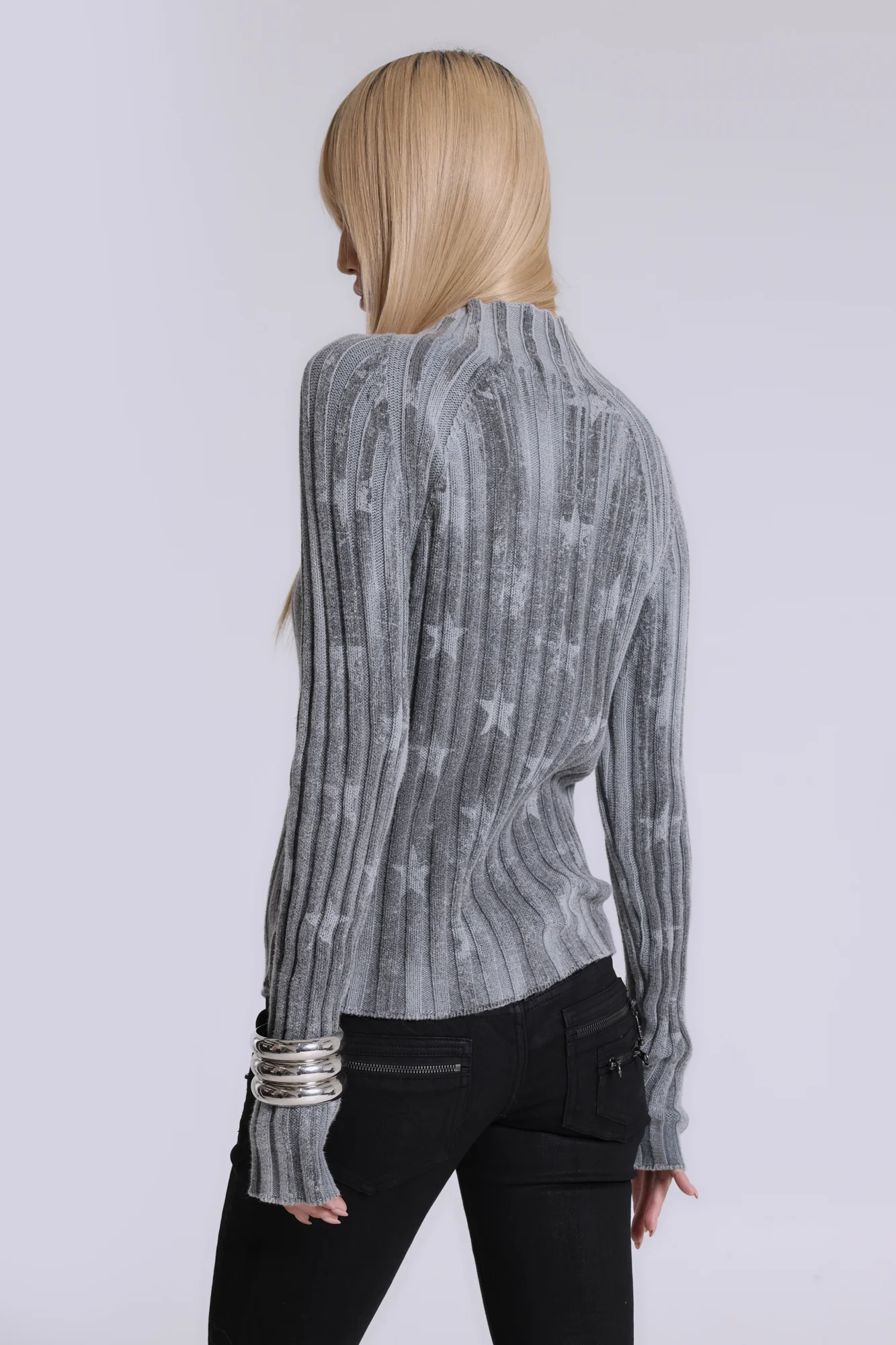 Stars and Stripes Knitted Jumper - Image 4