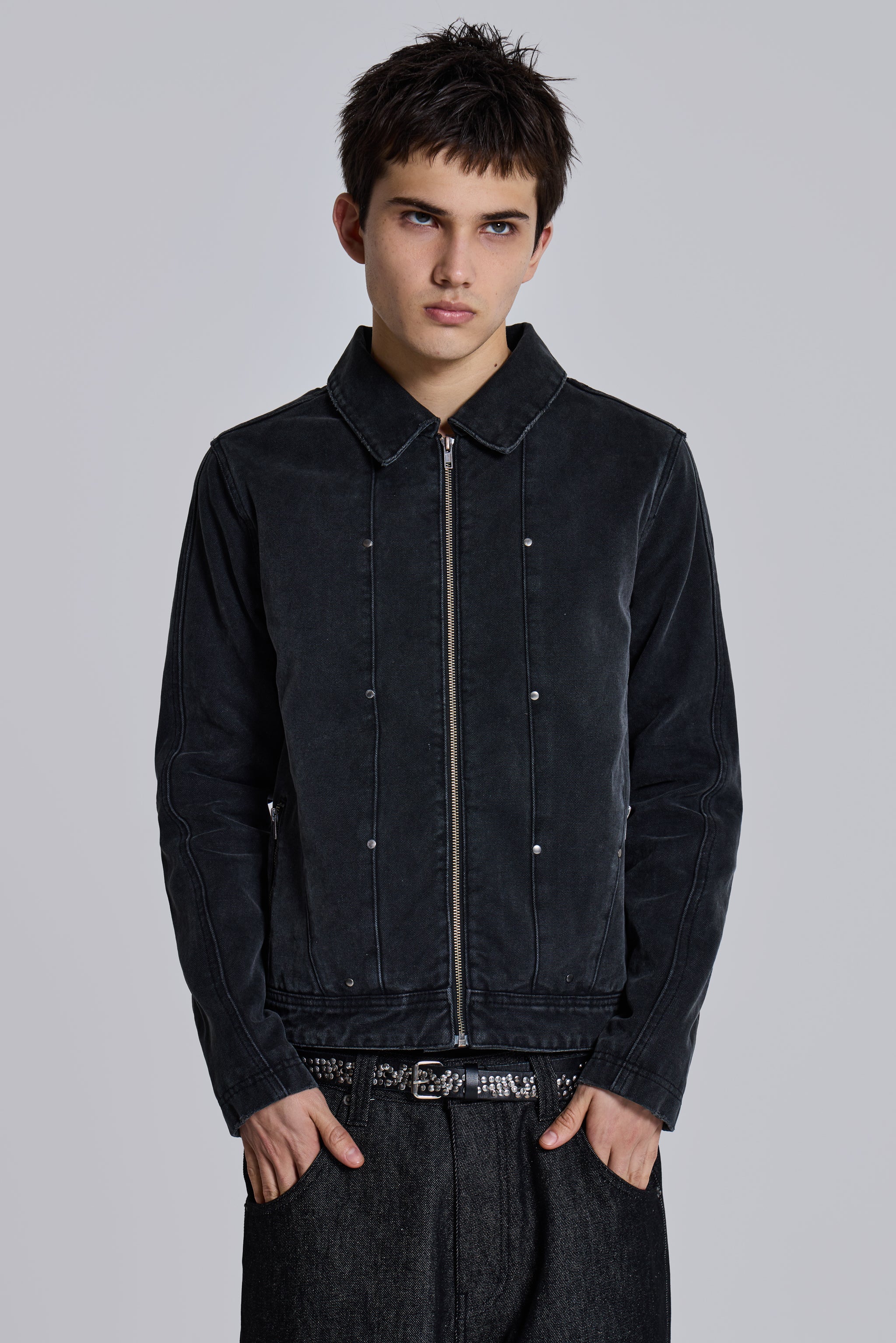 Stud Denim Jacket - Image 6